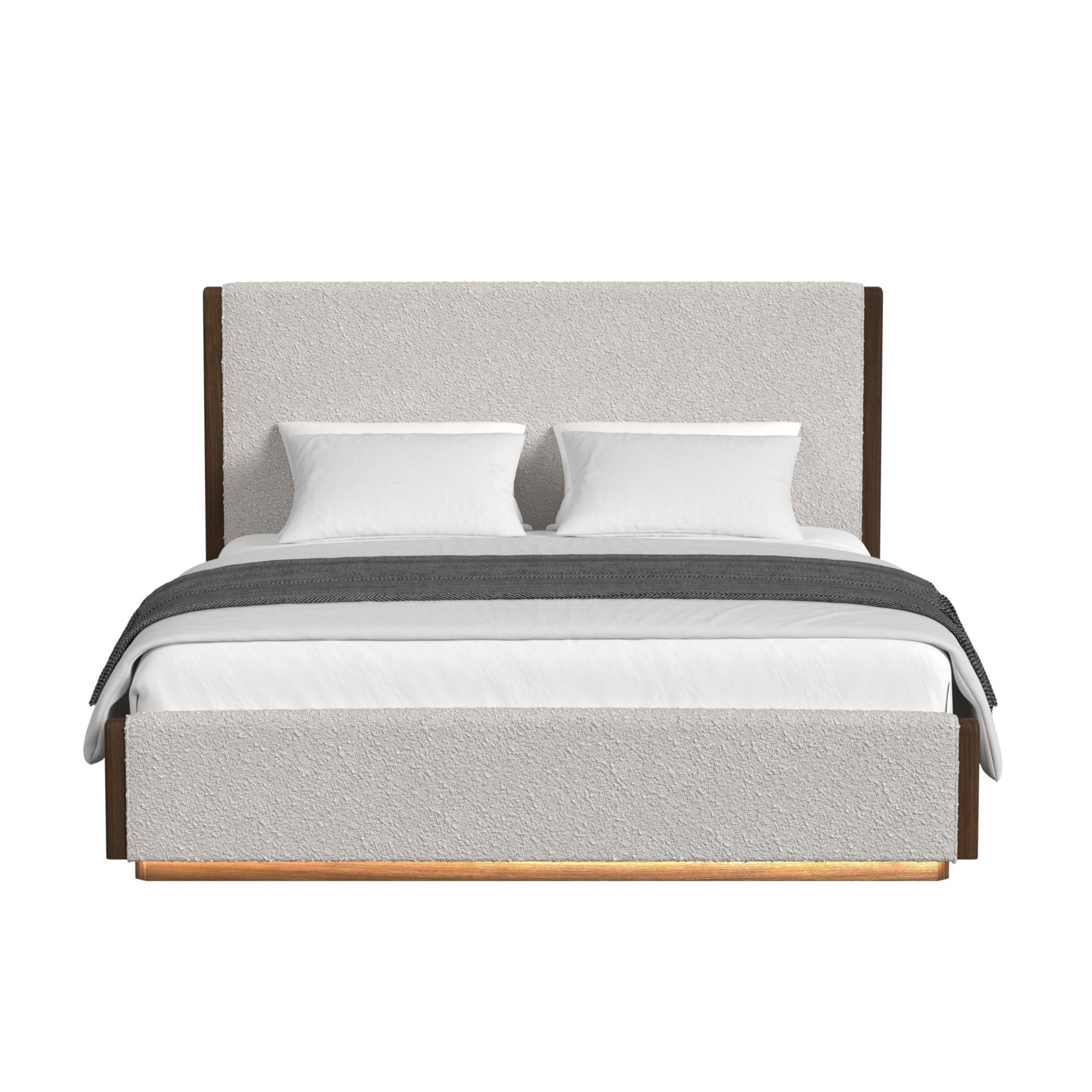  Elements International Brisbane B-16760-5-KUB King Upholstered Bed IMAGE 2