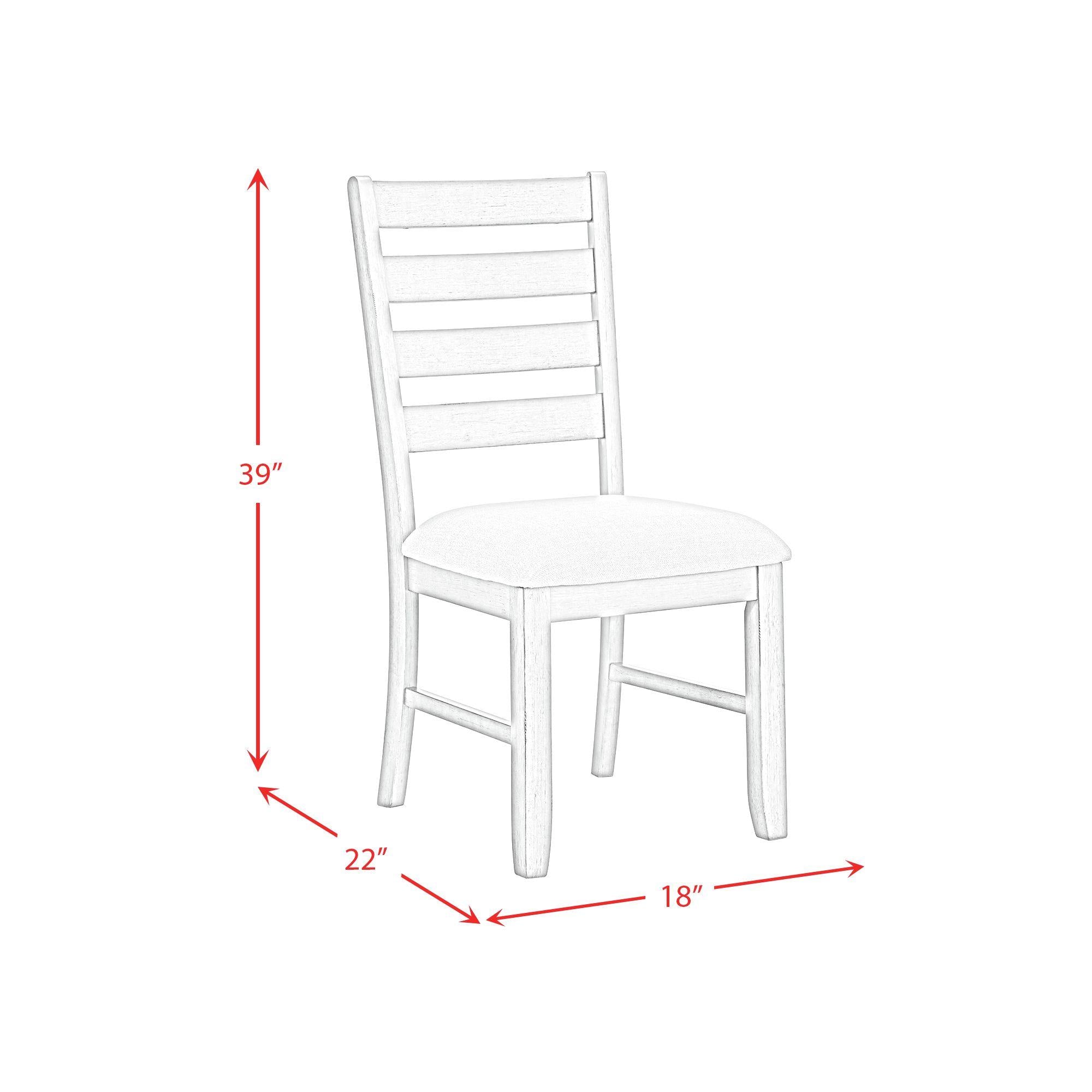  Elements International Farmington D-9890-7-SC Ladder Back Dining Side Chair IMAGE 12