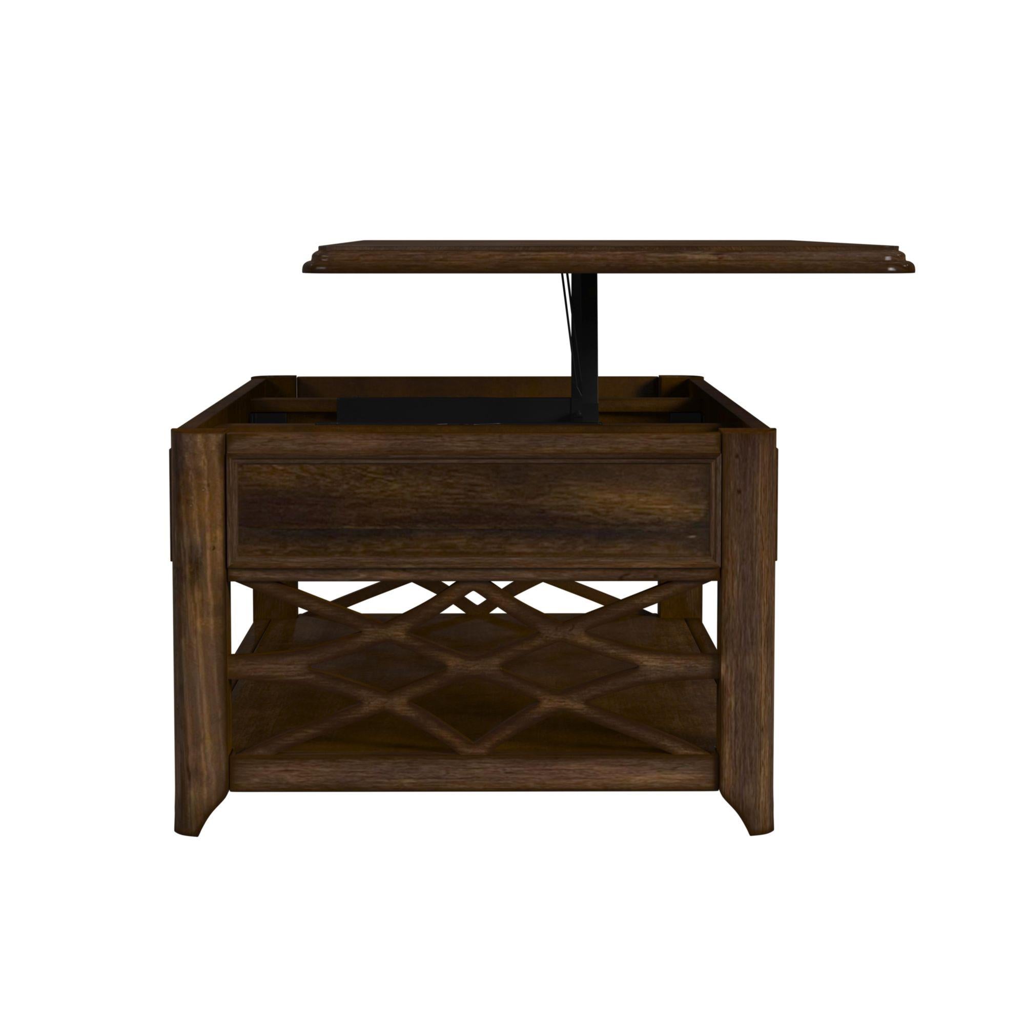  Elements International Phillipe T-5210-5-CT Lift-Top Coffee Table IMAGE 5