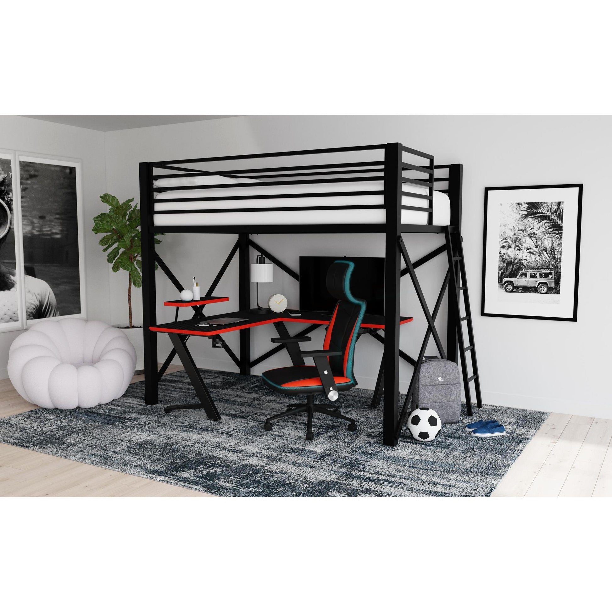  Elements International Waterside H-14230-8-DK L-Shape Desk IMAGE 3