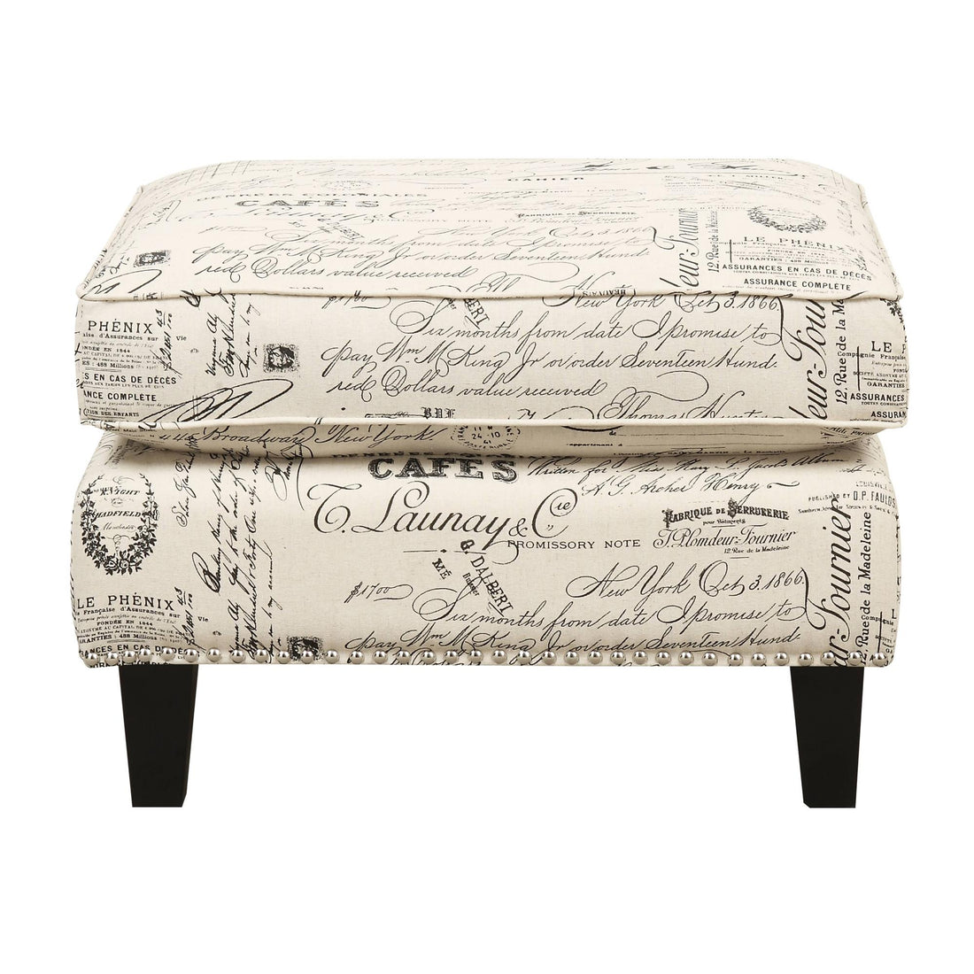  Elements International Erica UER636000CA Ottoman IMAGE 1