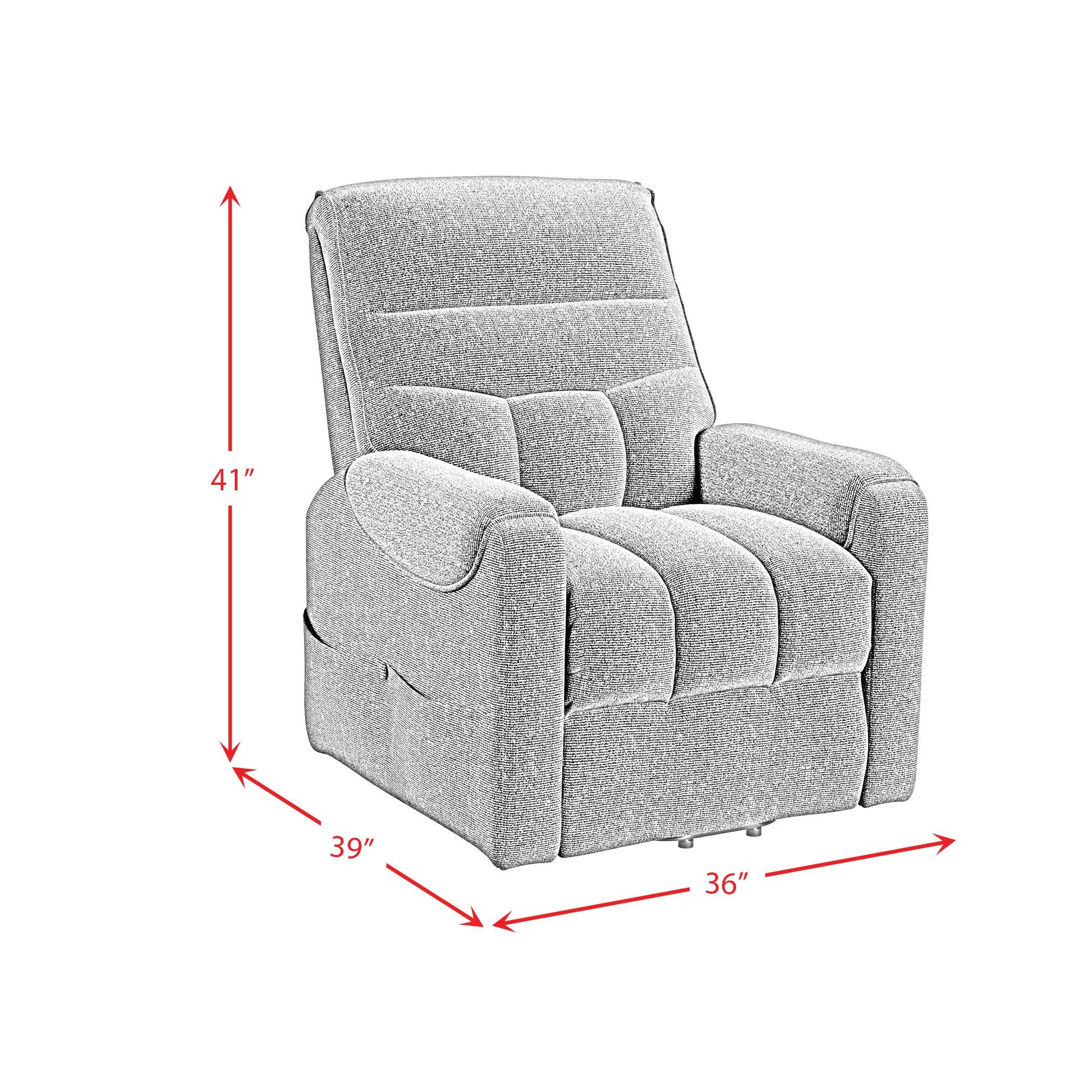  Elements International Desoto U-16980-11711-108P Power Lift Chair IMAGE 11