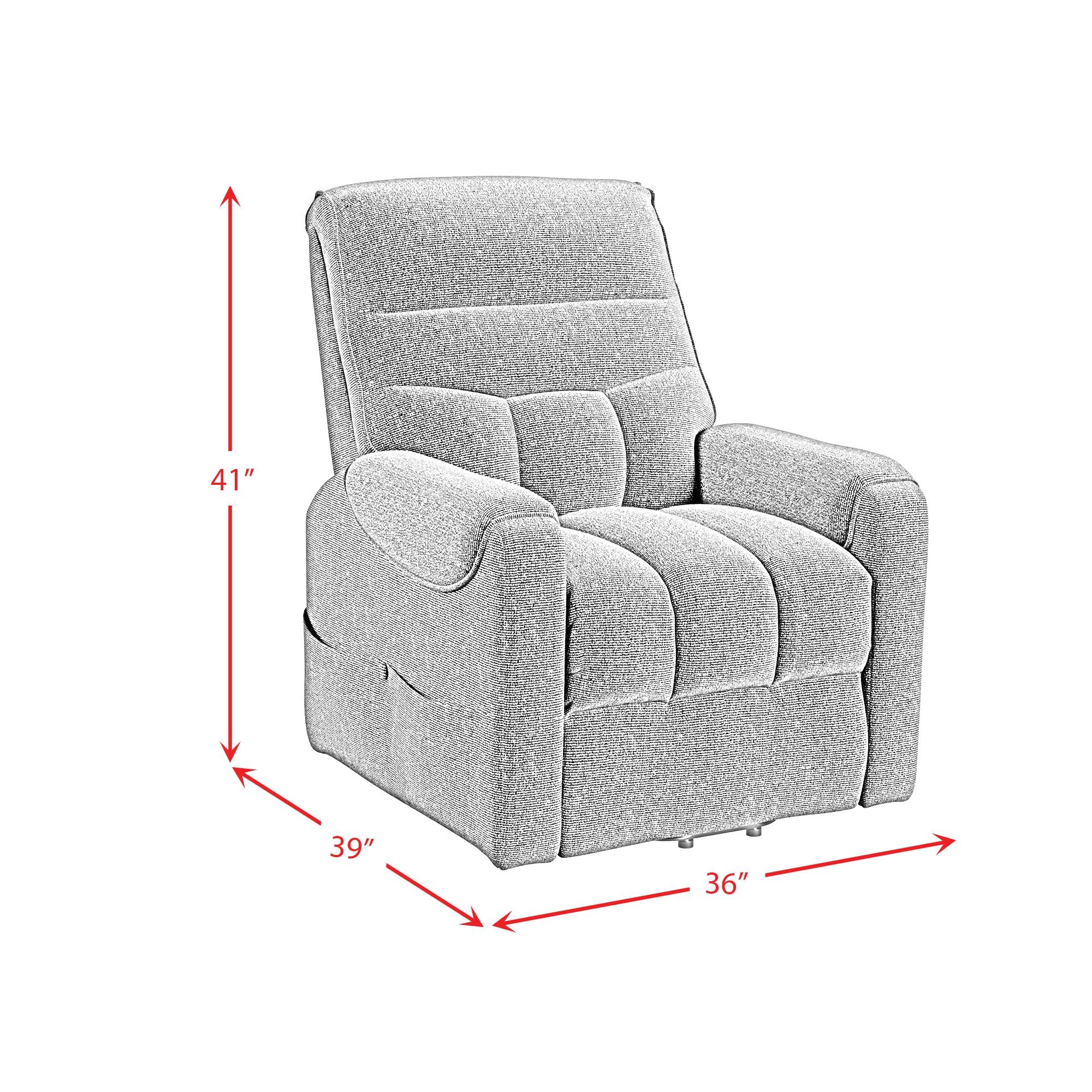  Elements International Desoto U-16980-11711-108P Power Lift Chair IMAGE 11