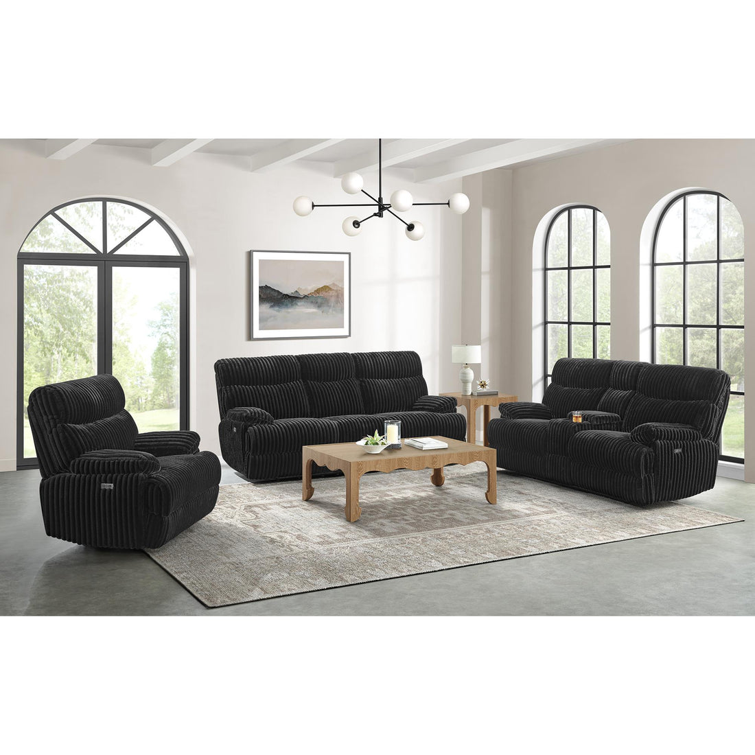  Elements International Admiral U-16220-8847-285P Power Motion Loveseat IMAGE 1