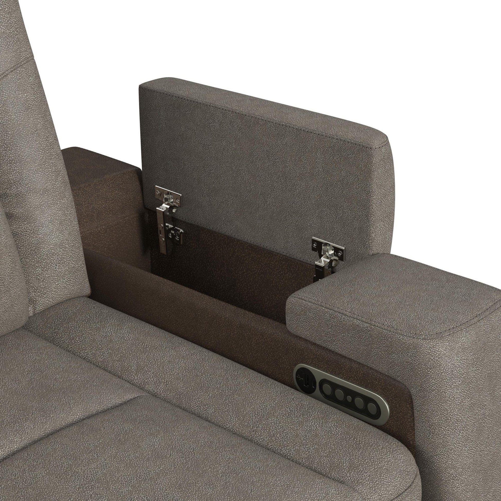  Elements International Lantana U-13660-10560-285PP Power Motion Loveseat IMAGE 12
