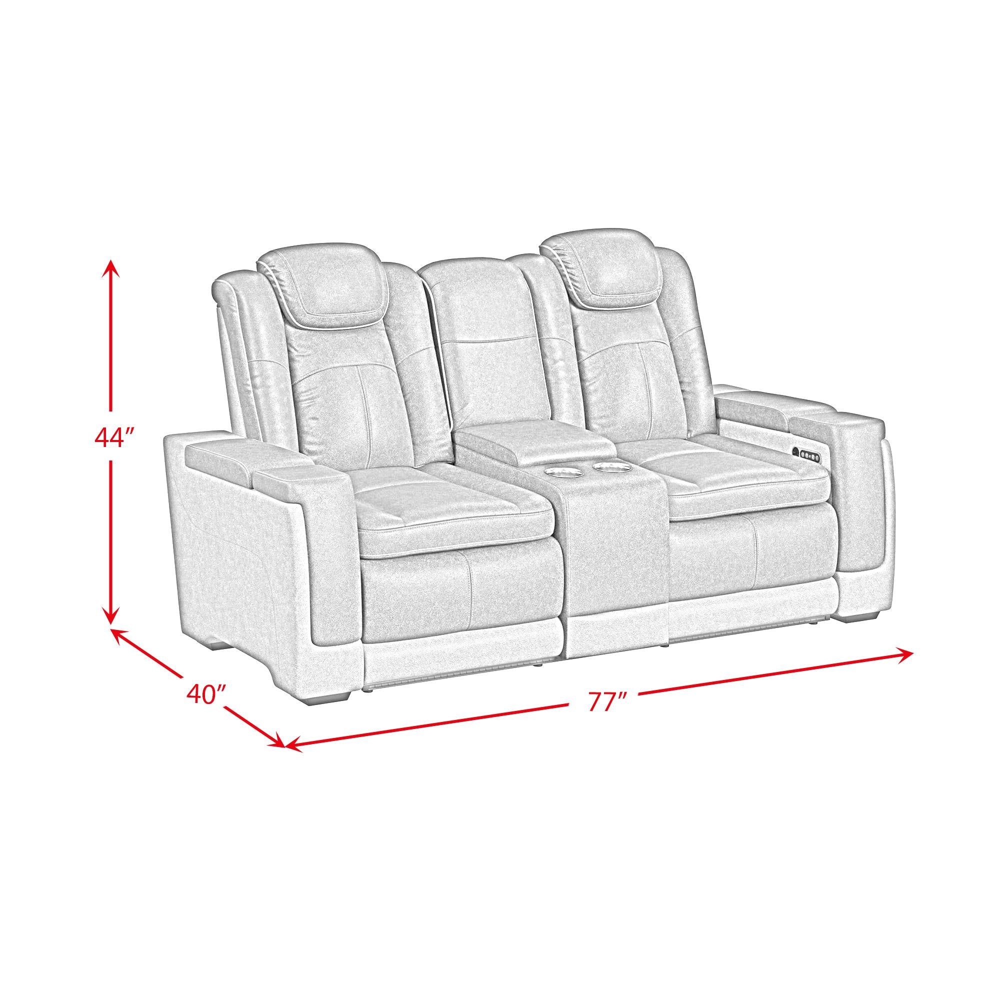  Elements International Lantana U-13660-10560-285PP Power Motion Loveseat IMAGE 15