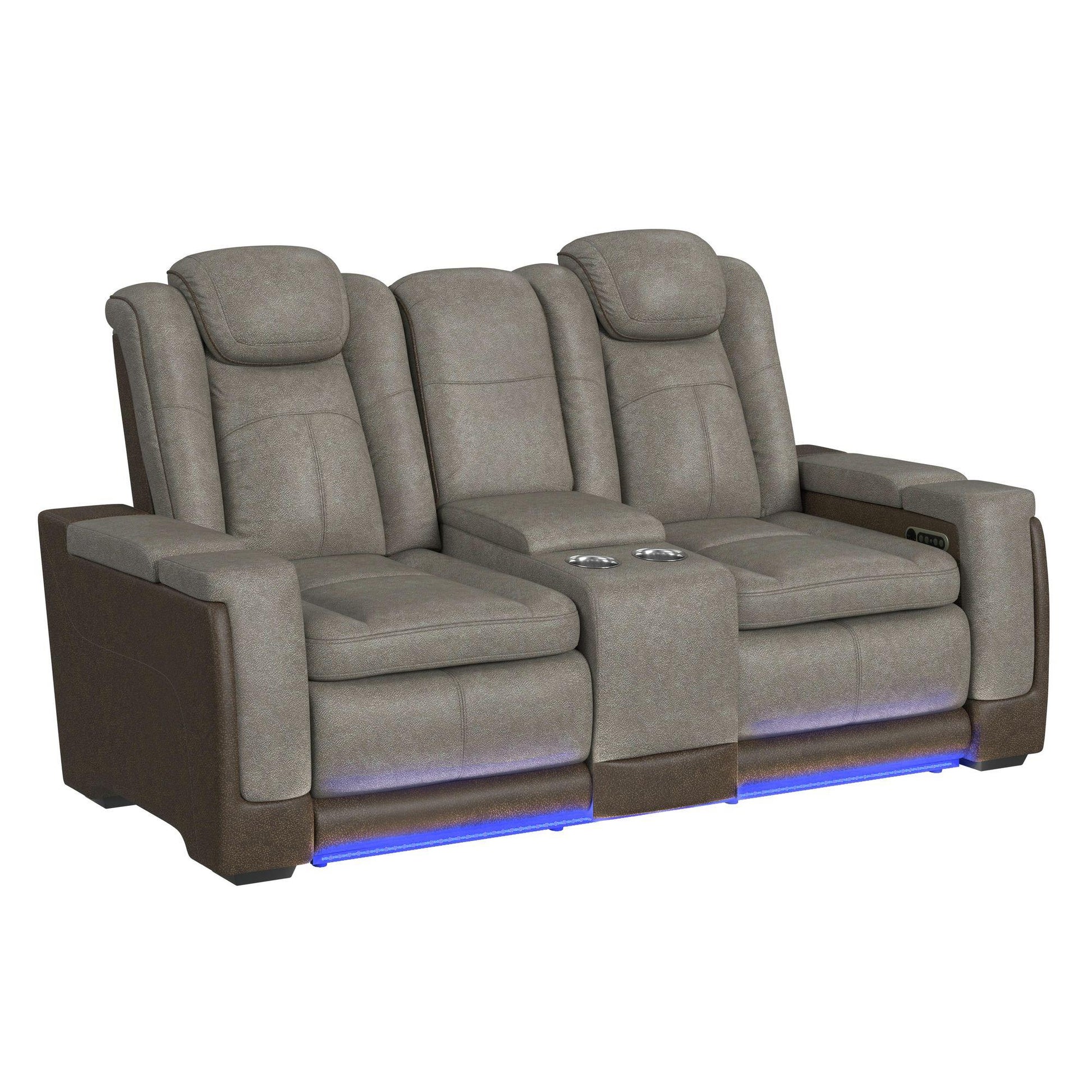  Elements International Lantana U-13660-10560-285PP Power Motion Loveseat IMAGE 2