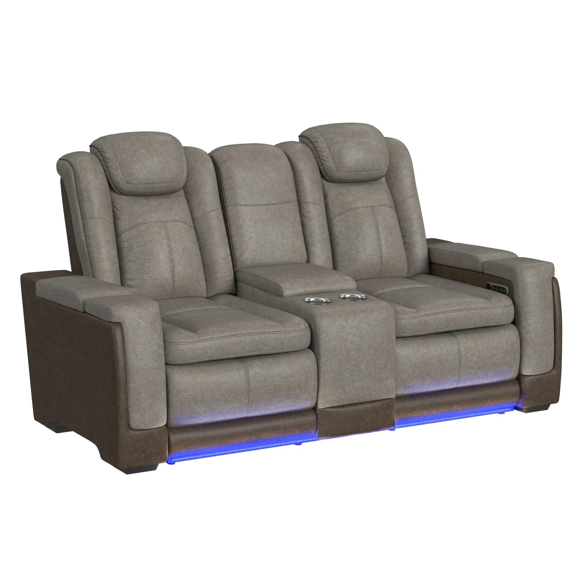  Elements International Lantana U-13660-10560-285PP Power Motion Loveseat IMAGE 2