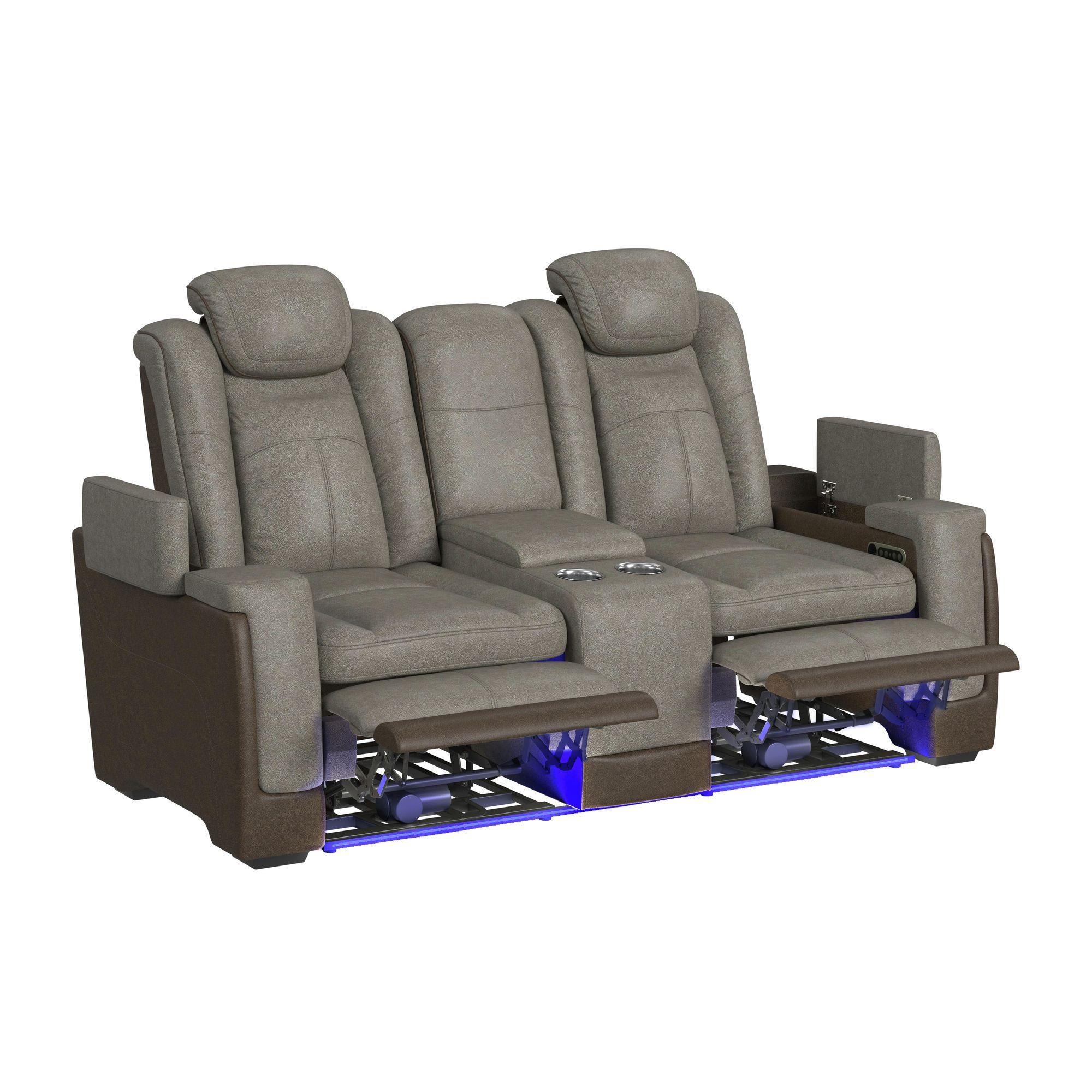  Elements International Lantana U-13660-10560-285PP Power Motion Loveseat IMAGE 3