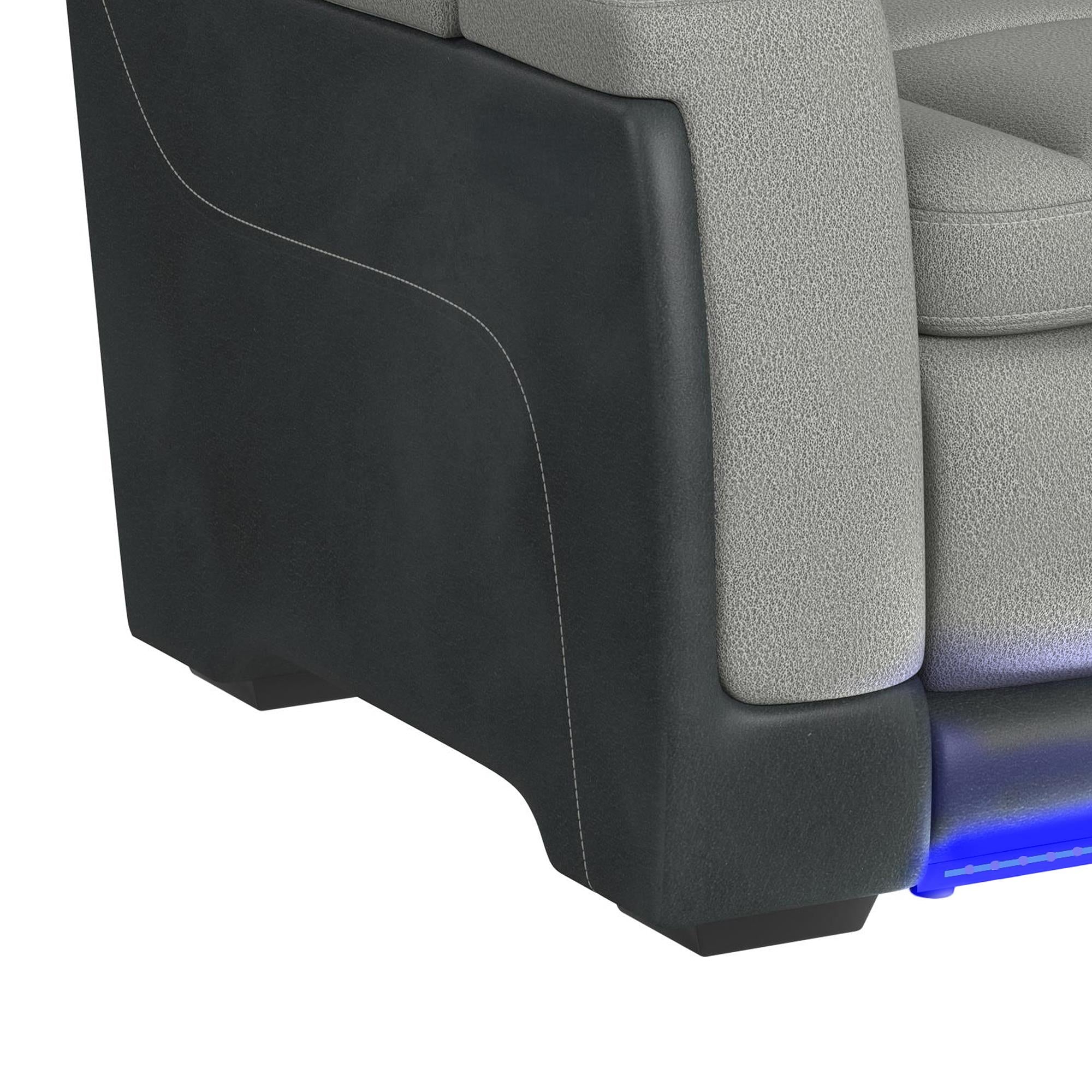  Elements International Lantana U-13660-10562-285PP Power Motion Loveseat IMAGE 6