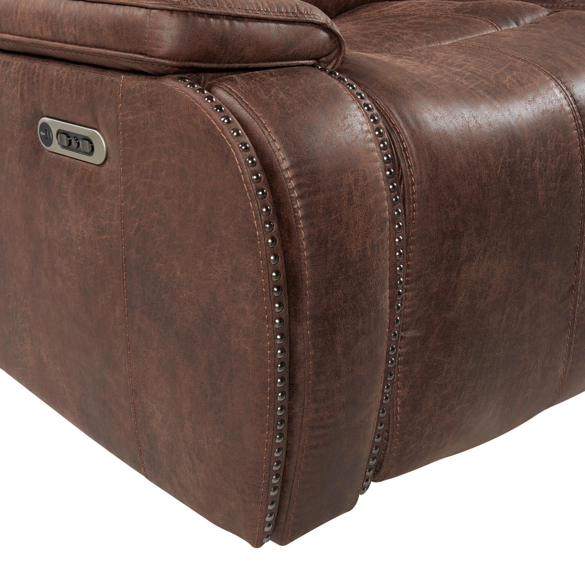  Elements International Atlantis U-5230-8640-285PP Power Motion Loveseat IMAGE 16