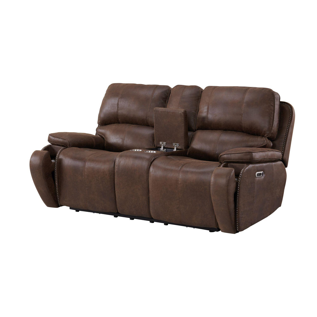  Elements International Atlantis U-5230-8640-285PP Power Motion Loveseat IMAGE 1