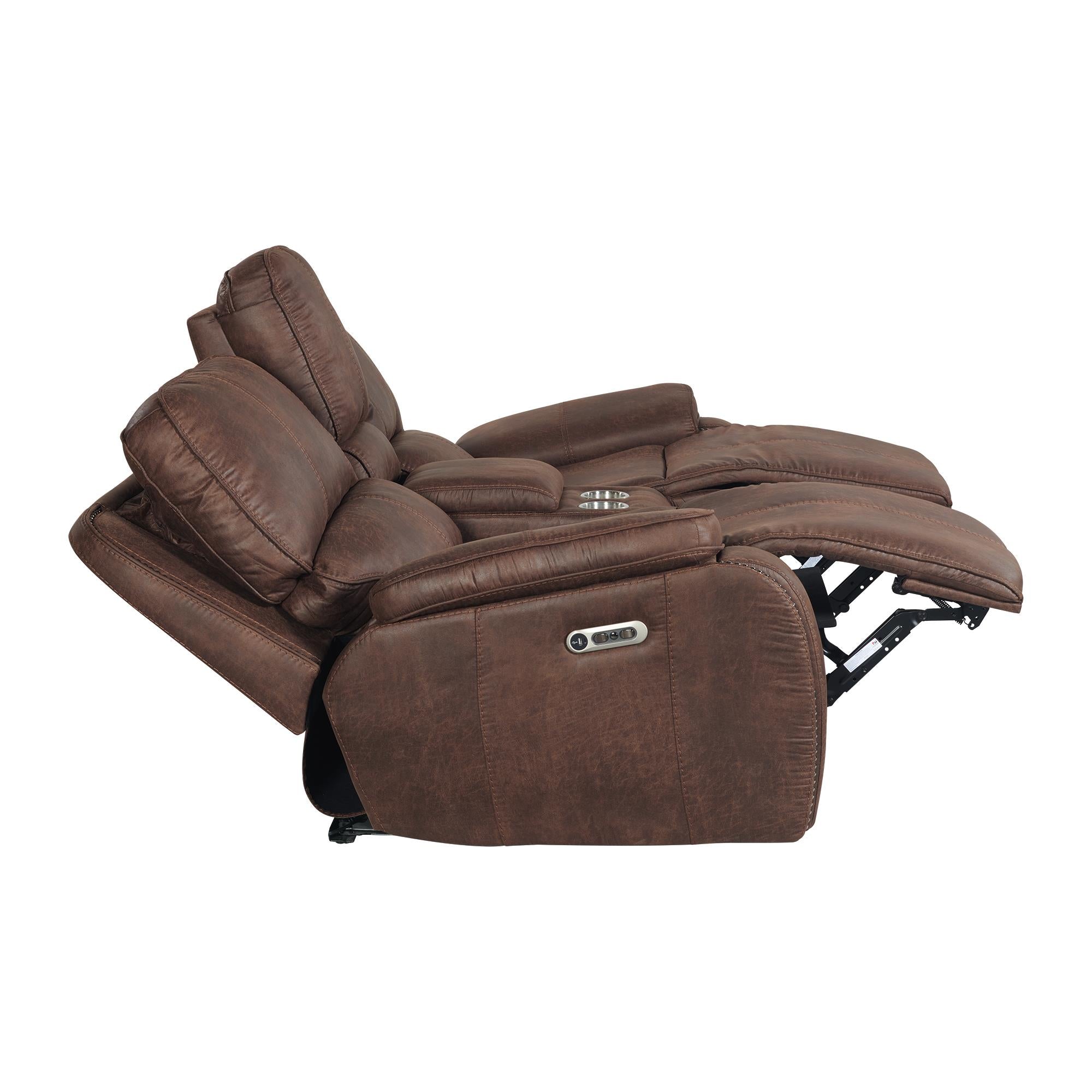  Elements International Atlantis U-5230-8640-285PP Power Motion Loveseat IMAGE 6