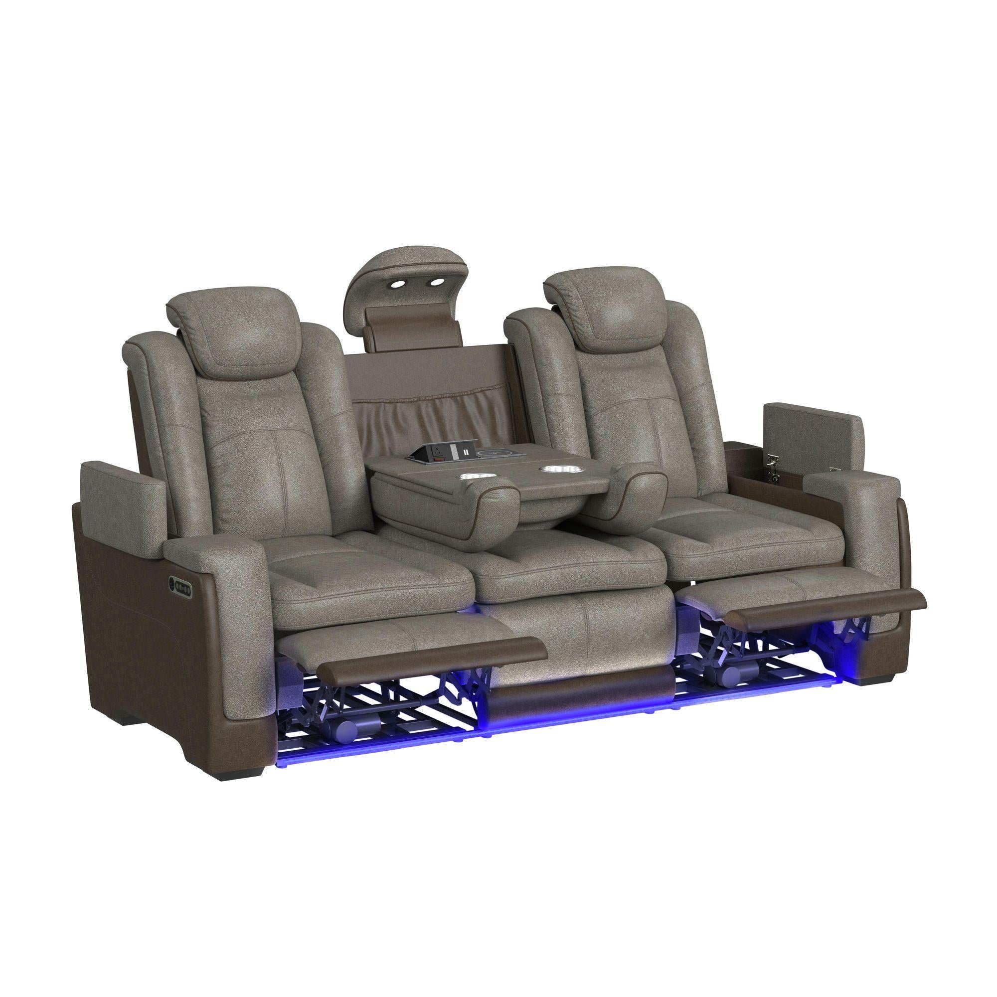  Elements International Lantana U-13660-10560-308PP Power Motion Sofa IMAGE 3