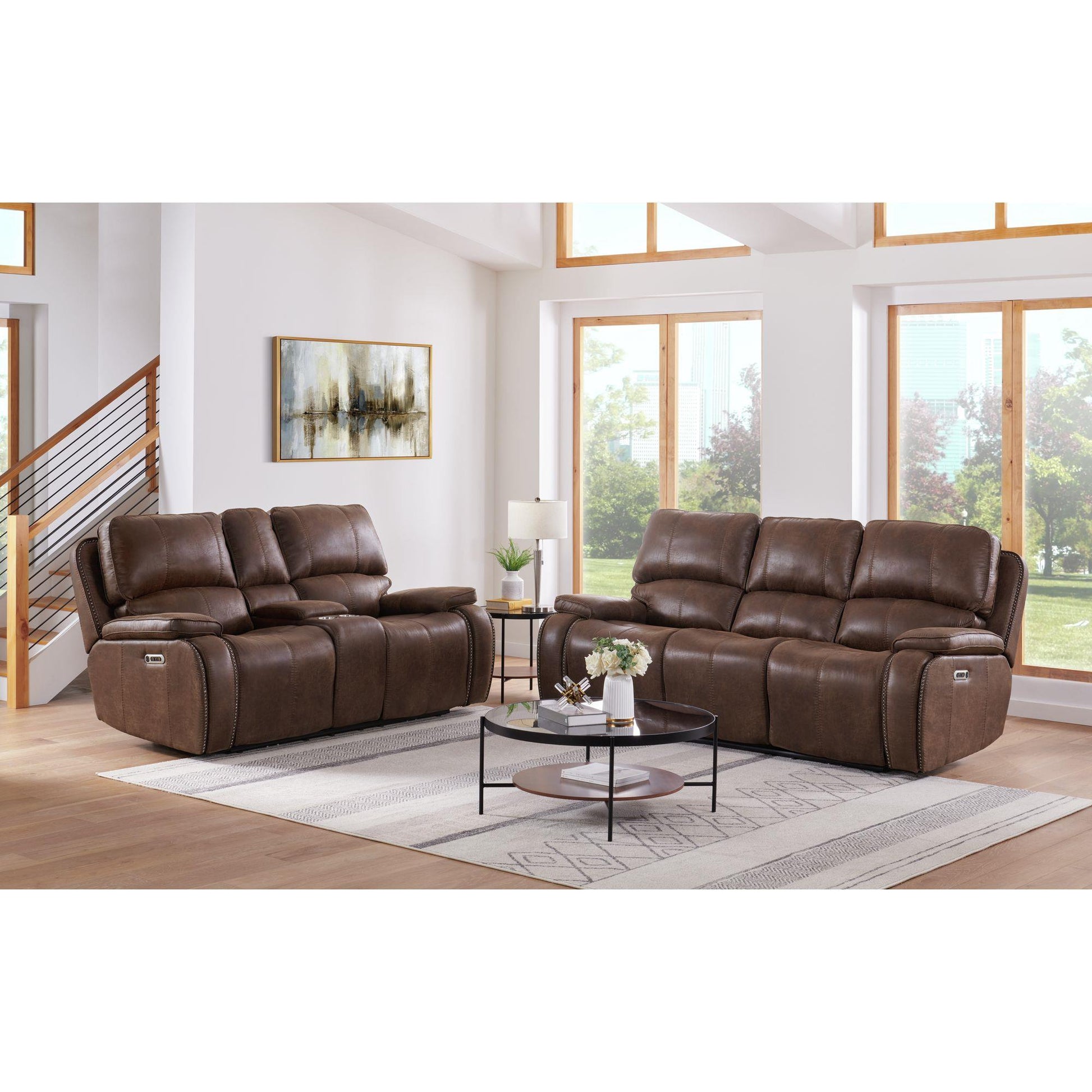  Elements International Atlantis U-5230-8640-305PP Power Motion Sofa IMAGE 8