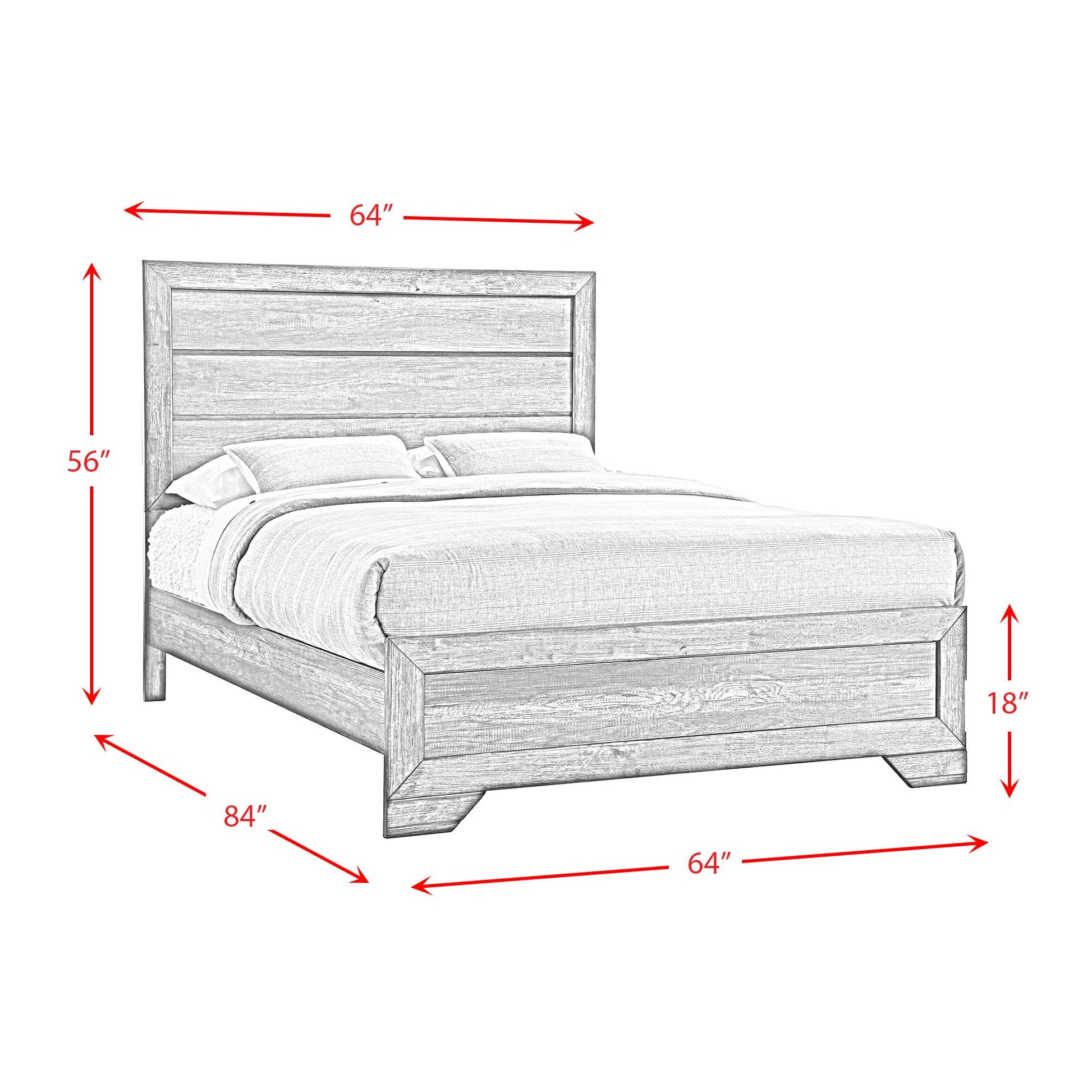  Elements International Nathan NH100QB Queen Bed IMAGE 7