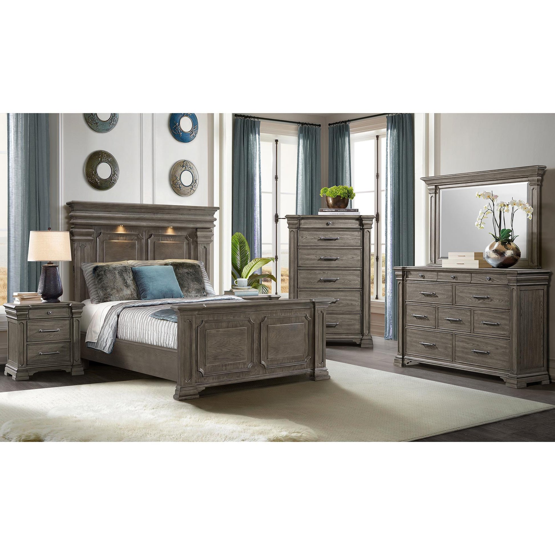  Elements International Kings Court B.10315.QB Queen Bed IMAGE 3