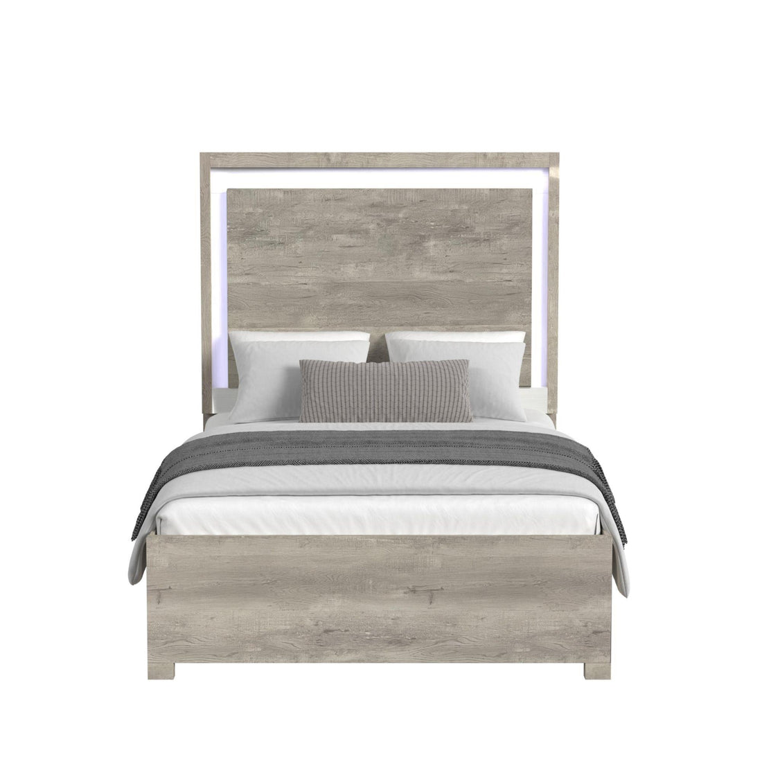  Elements International San Matteo B-16010-7-QBL Queen Bed IMAGE 1