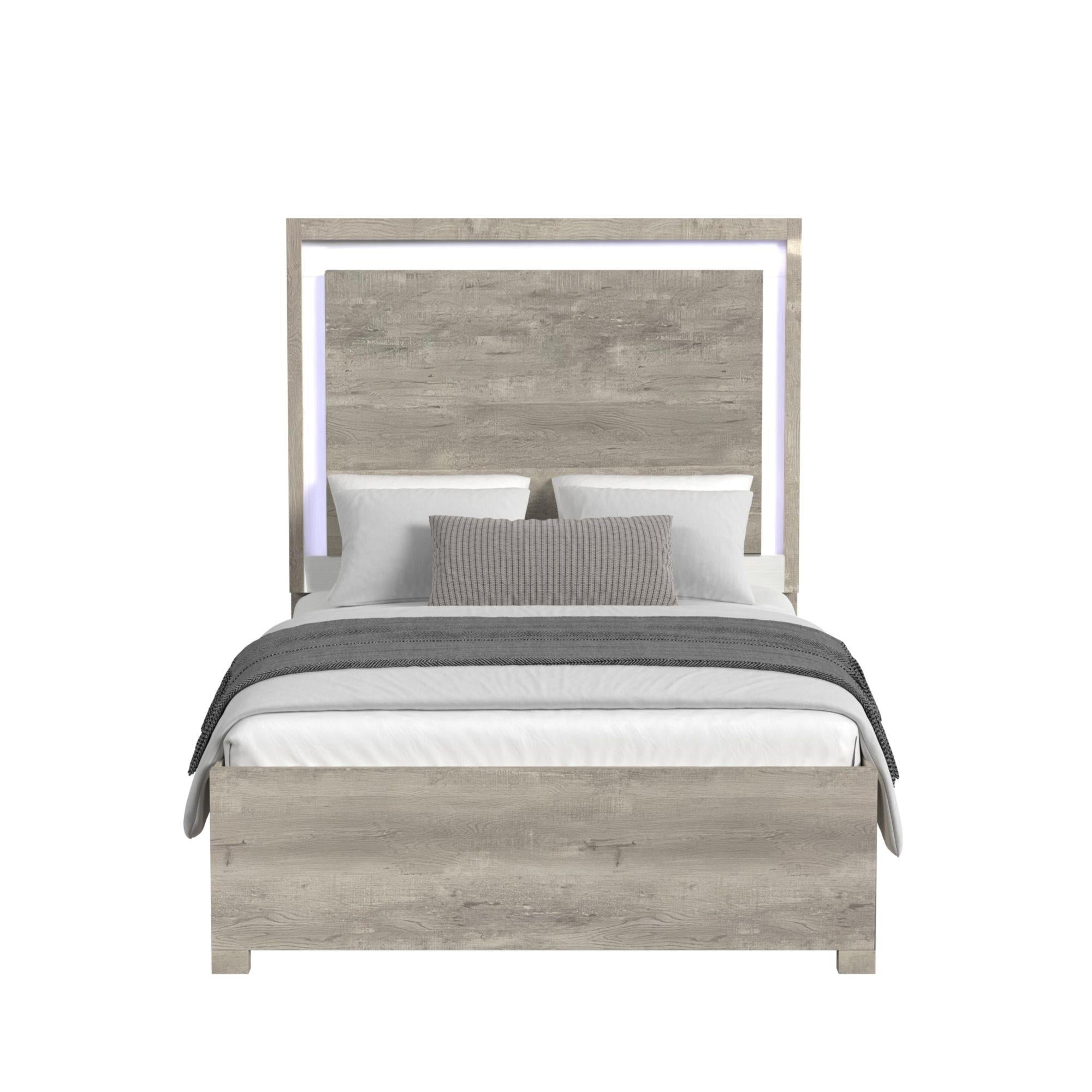  Elements International San Matteo B-16010-7-QBL Queen Bed IMAGE 2