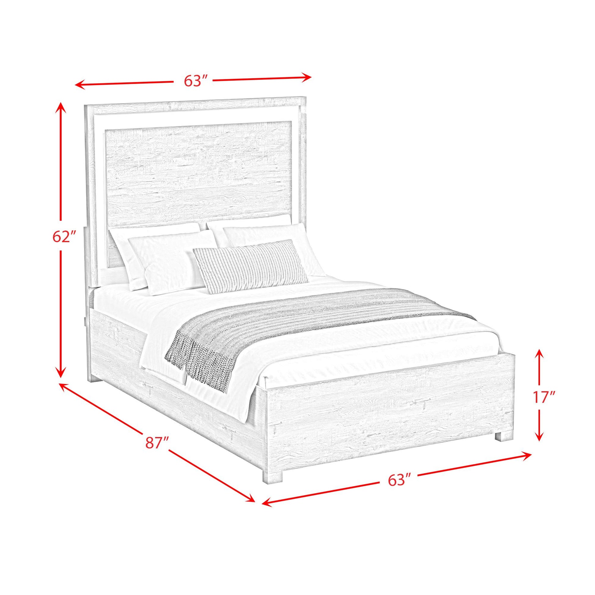  Elements International San Matteo B-16010-7-QBL Queen Bed IMAGE 7