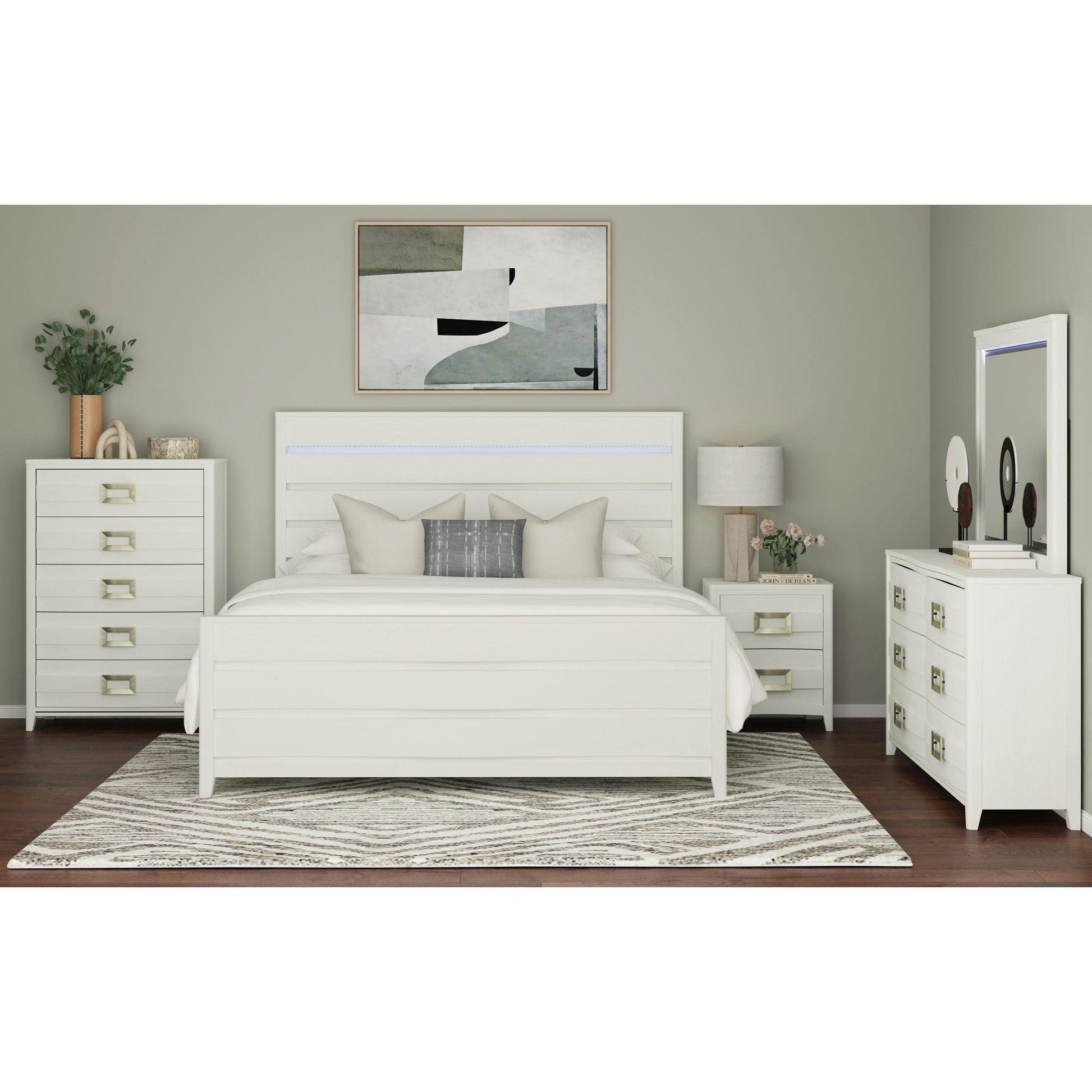  Elements International Tobias B-15990-7-QBL Queen Bed IMAGE 3