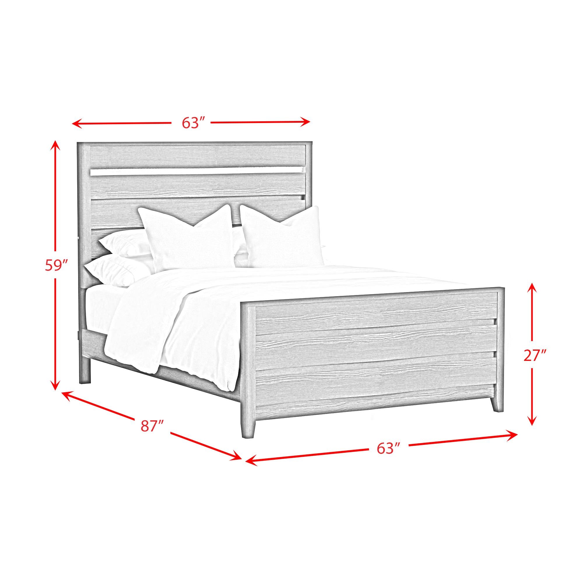  Elements International Tobias B-15990-7-QBL Queen Bed IMAGE 8