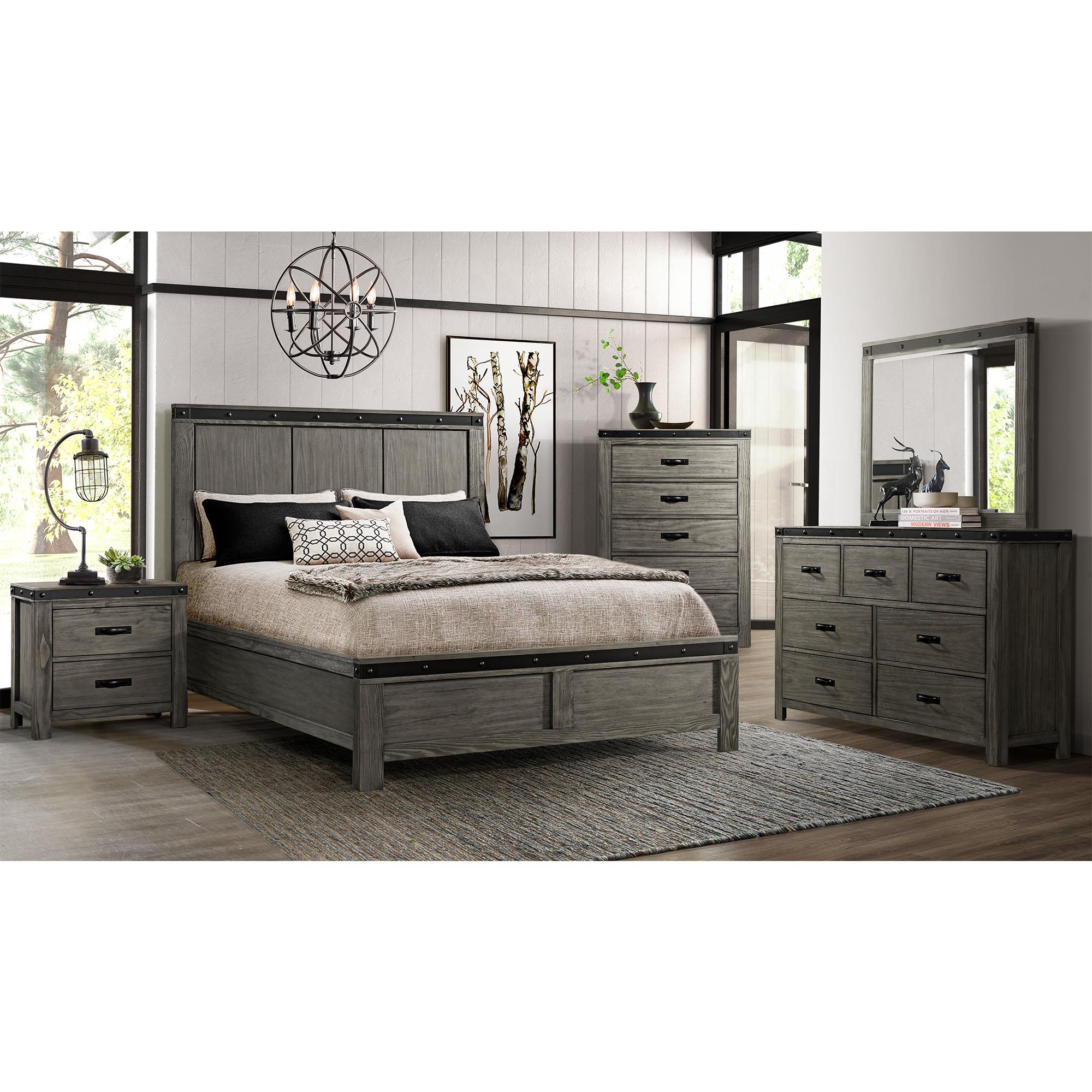  Elements International Wade WE600QB Queen Panel Bed IMAGE 4