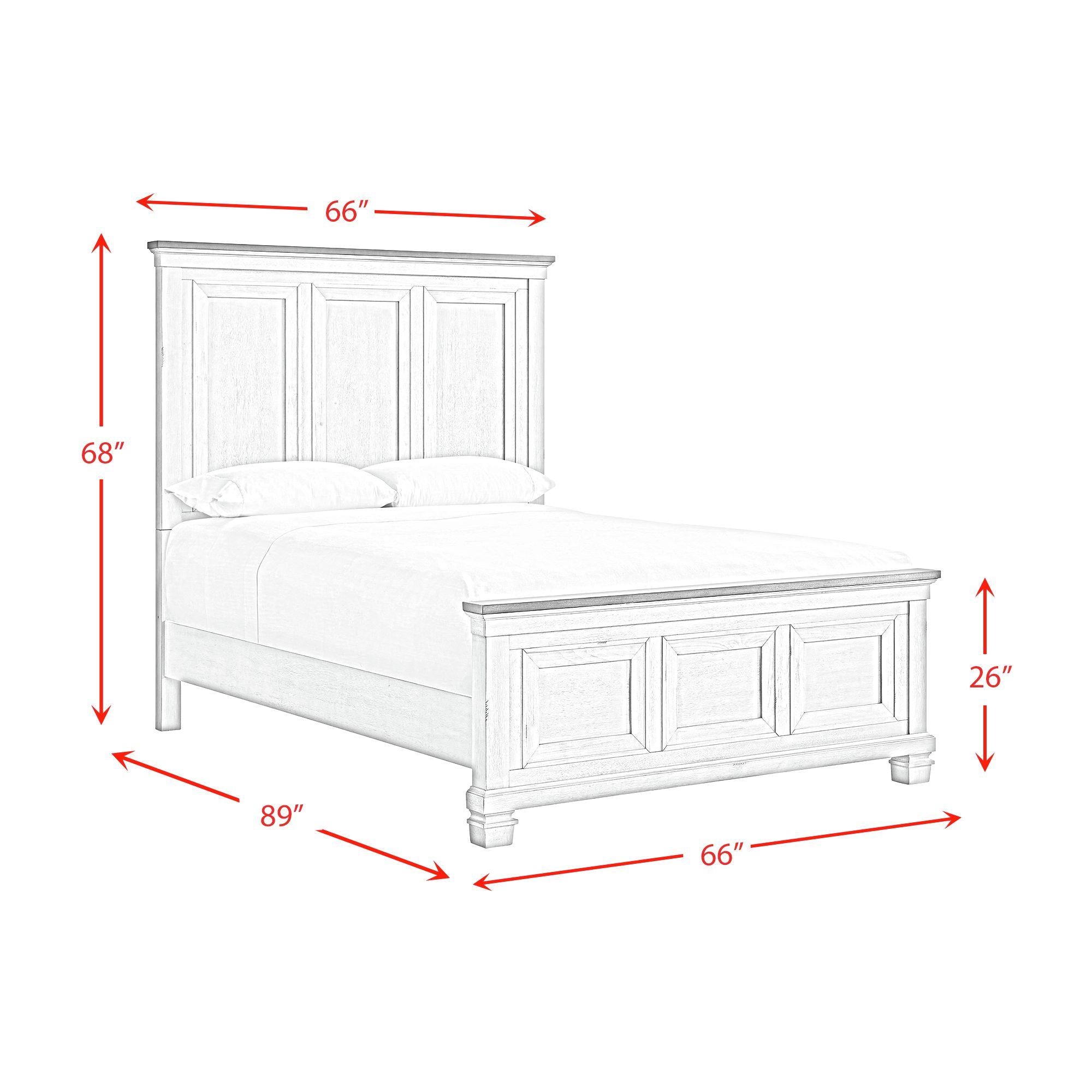  Elements International Farmington B-9890-7-QB Queen Panel Bed IMAGE 9