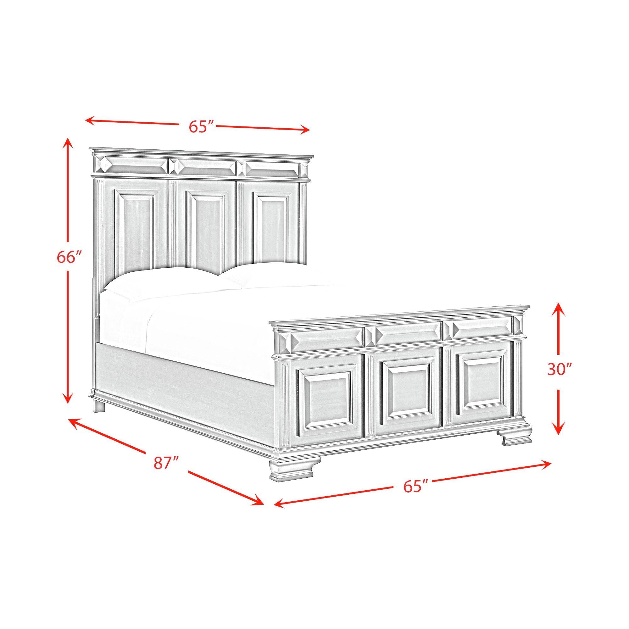  Elements International Bridgestone B-10980-8-QB Queen Panel Bed IMAGE 8