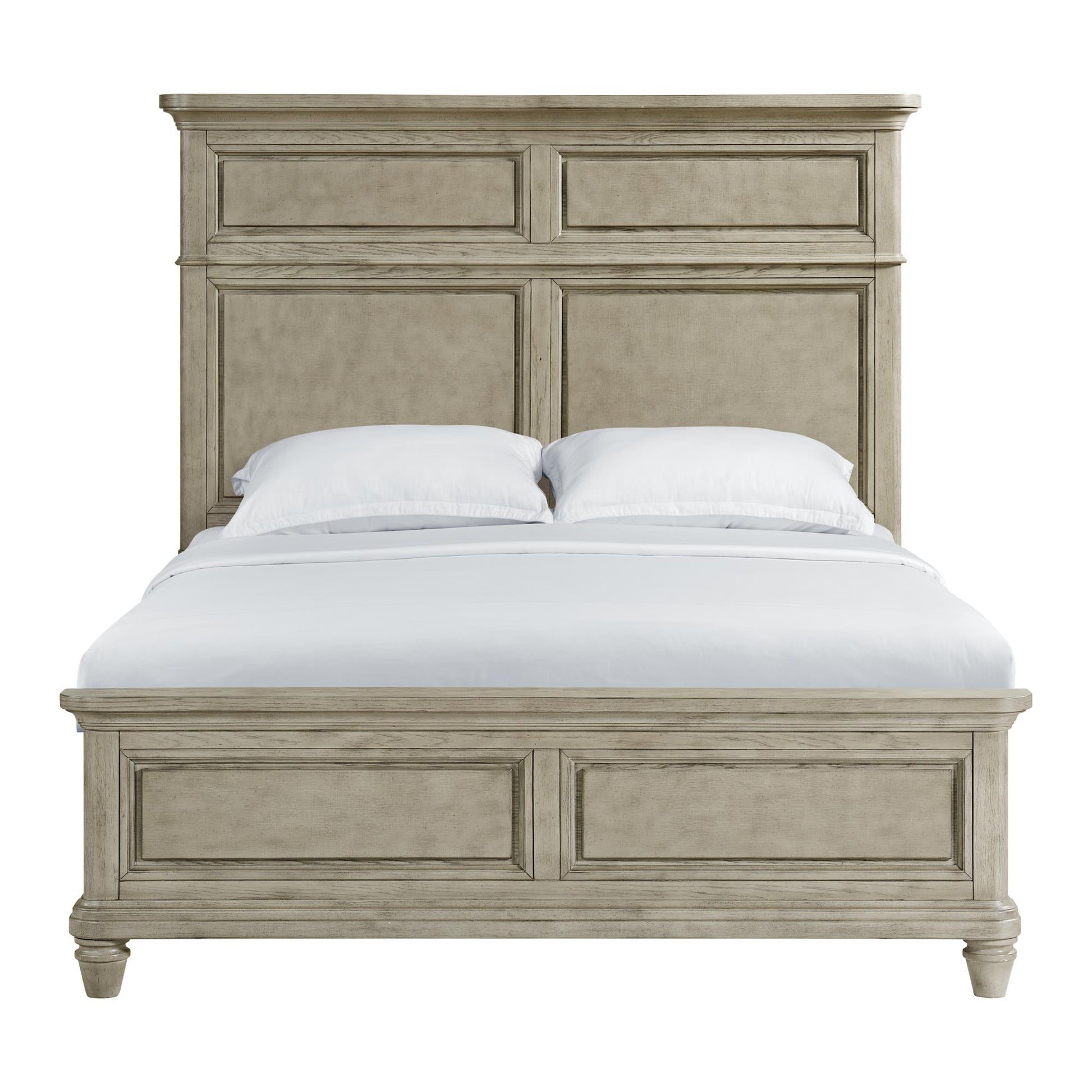  Elements International Whit-Ash B-11360-3-QB Queen Panel Bed IMAGE 2