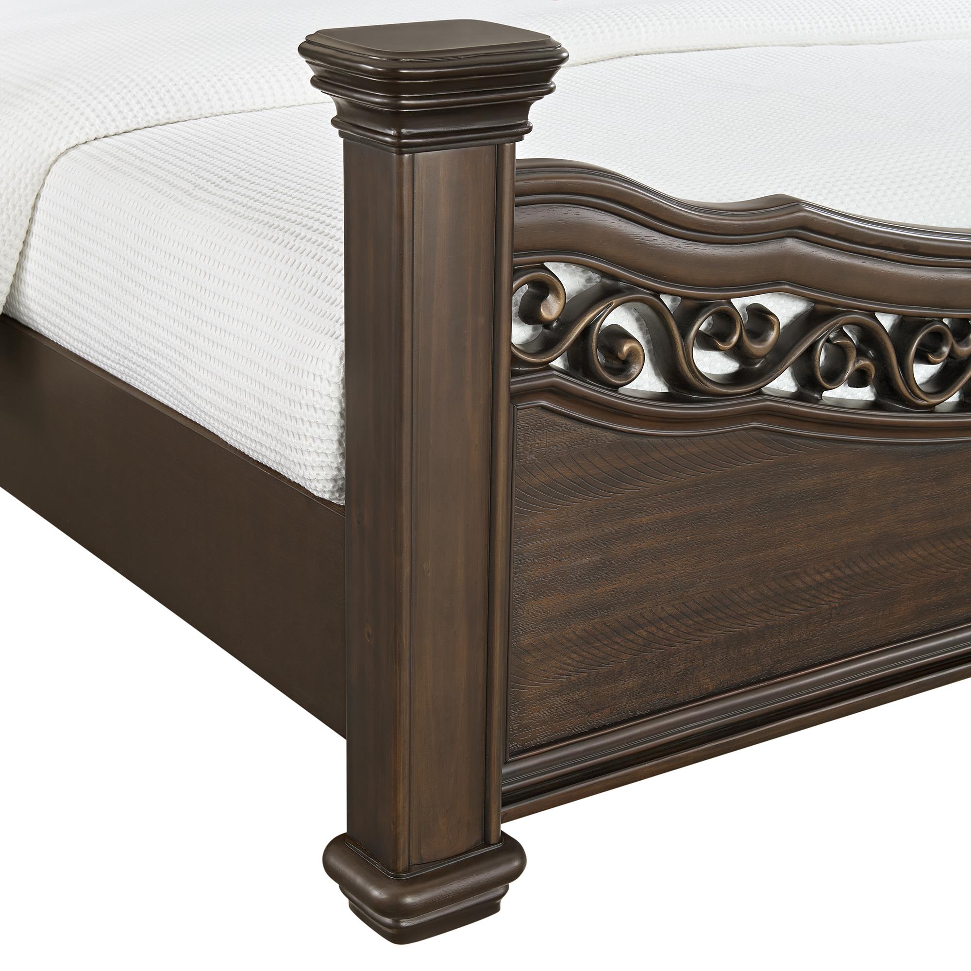  Elements International Brunswick B-13070-5-QB Queen Panel Bed IMAGE 6