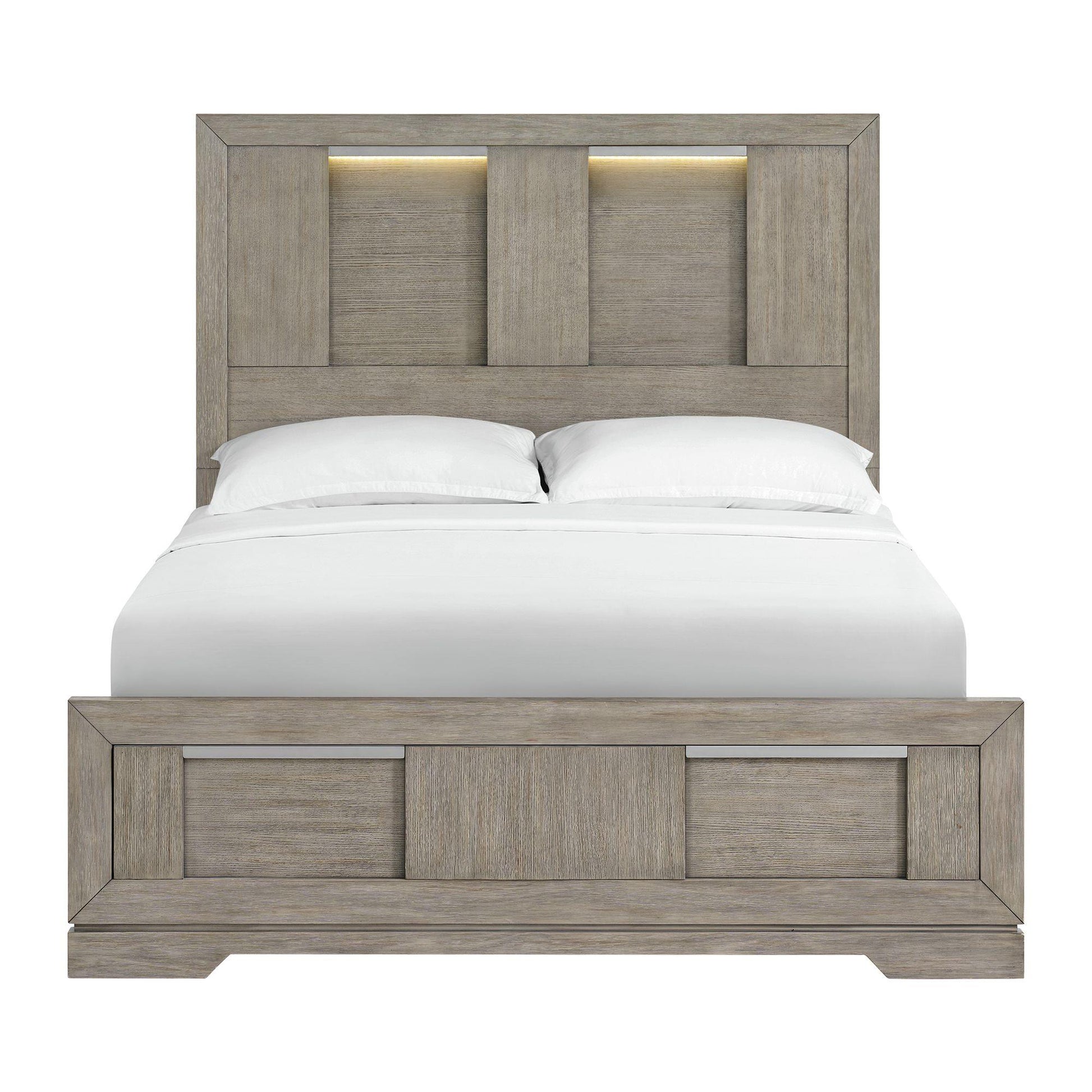  Elements International Kelis B-9770-3-QBL Queen Panel Bed IMAGE 2