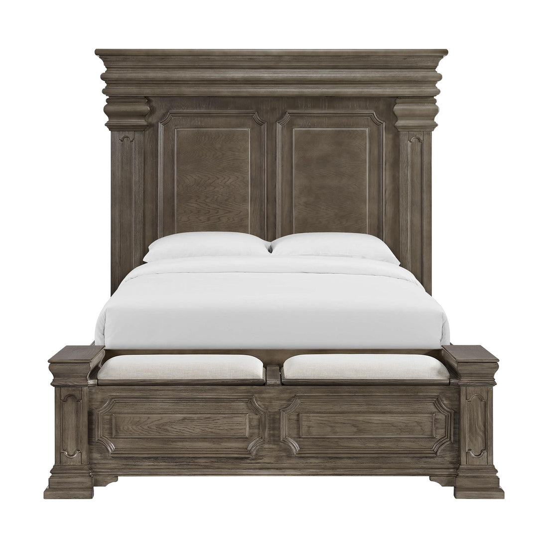  Elements International Kings Court B.10315.QSB Queen Storage Bed IMAGE 1