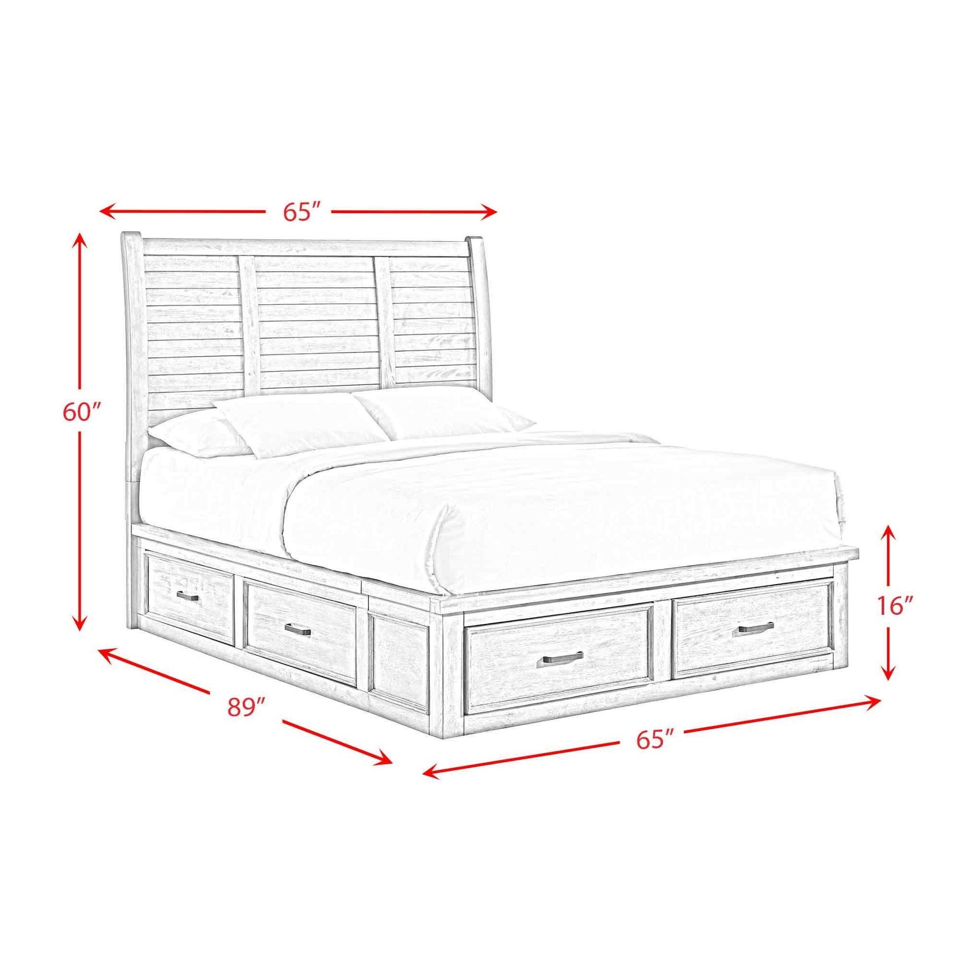  Elements International Sullivan SV300QB Queen Storage Bed IMAGE 11