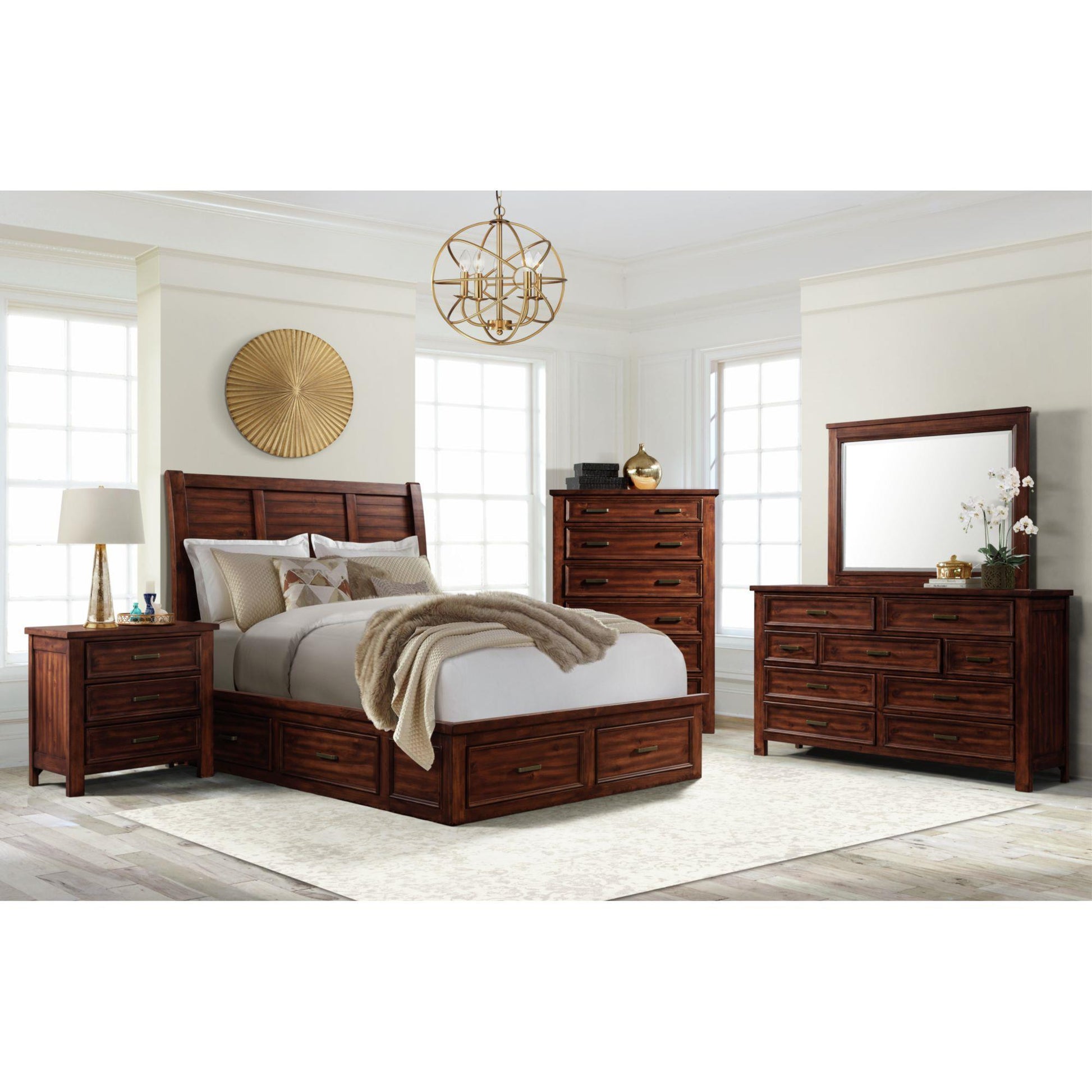  Elements International Sullivan SV600QB Queen Storage Bed IMAGE 3