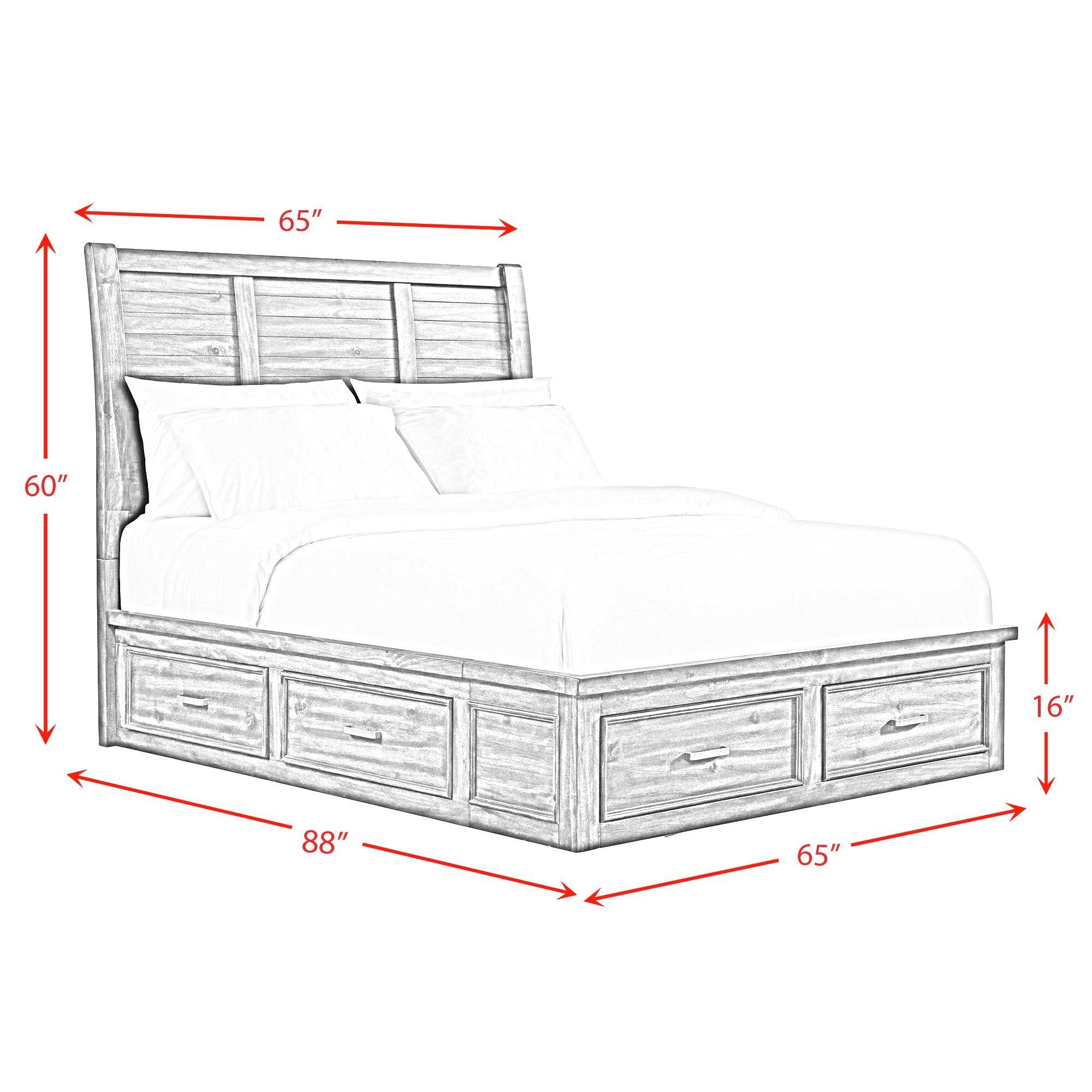  Elements International Sullivan SV600QB Queen Storage Bed IMAGE 7