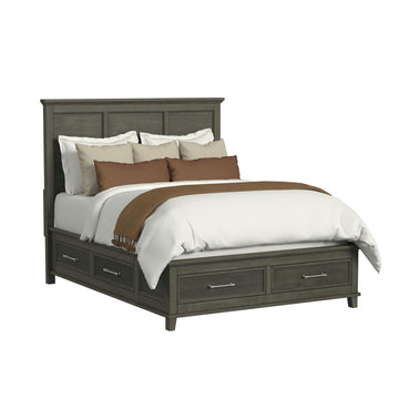  Elements International Canterbury B-13030-3-QSB Queen Storage Bed IMAGE 1