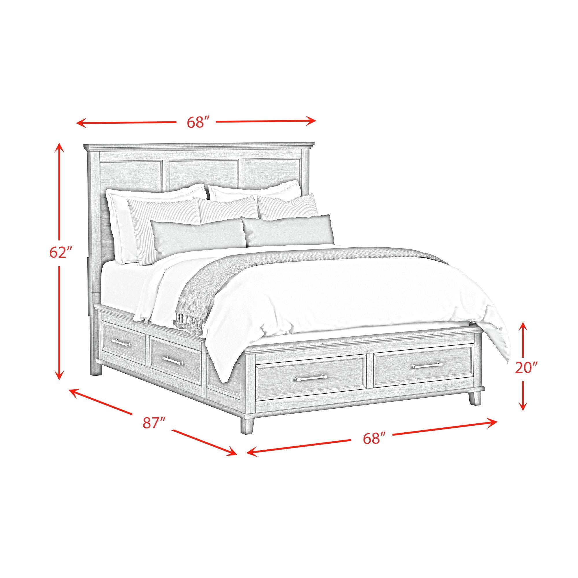  Elements International Canterbury B-13030-3-QSB Queen Storage Bed IMAGE 10