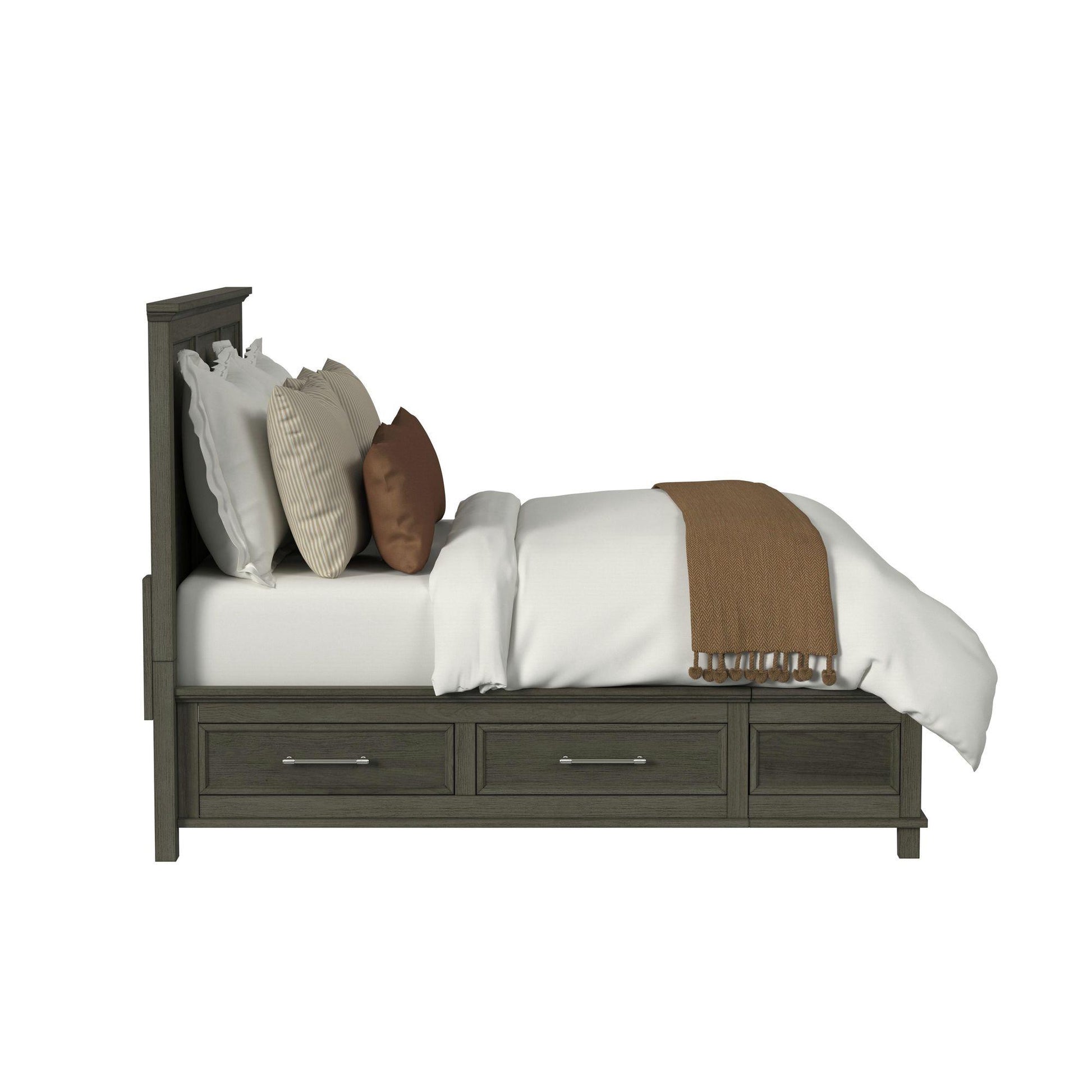  Elements International Canterbury B-13030-3-QSB Queen Storage Bed IMAGE 3