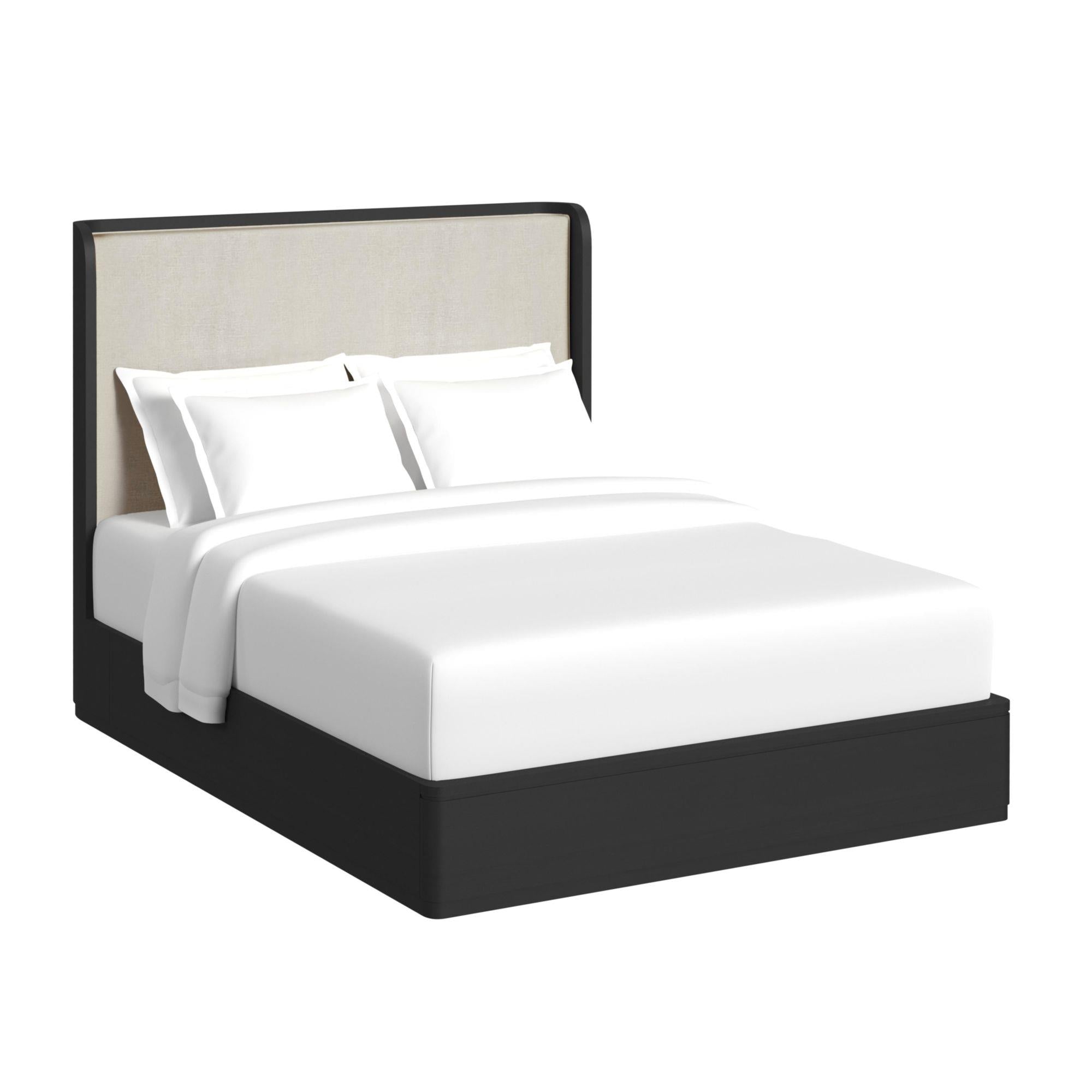  Elements International Rosalie B-16860-8-QB Queen Upholstered Bed IMAGE 1