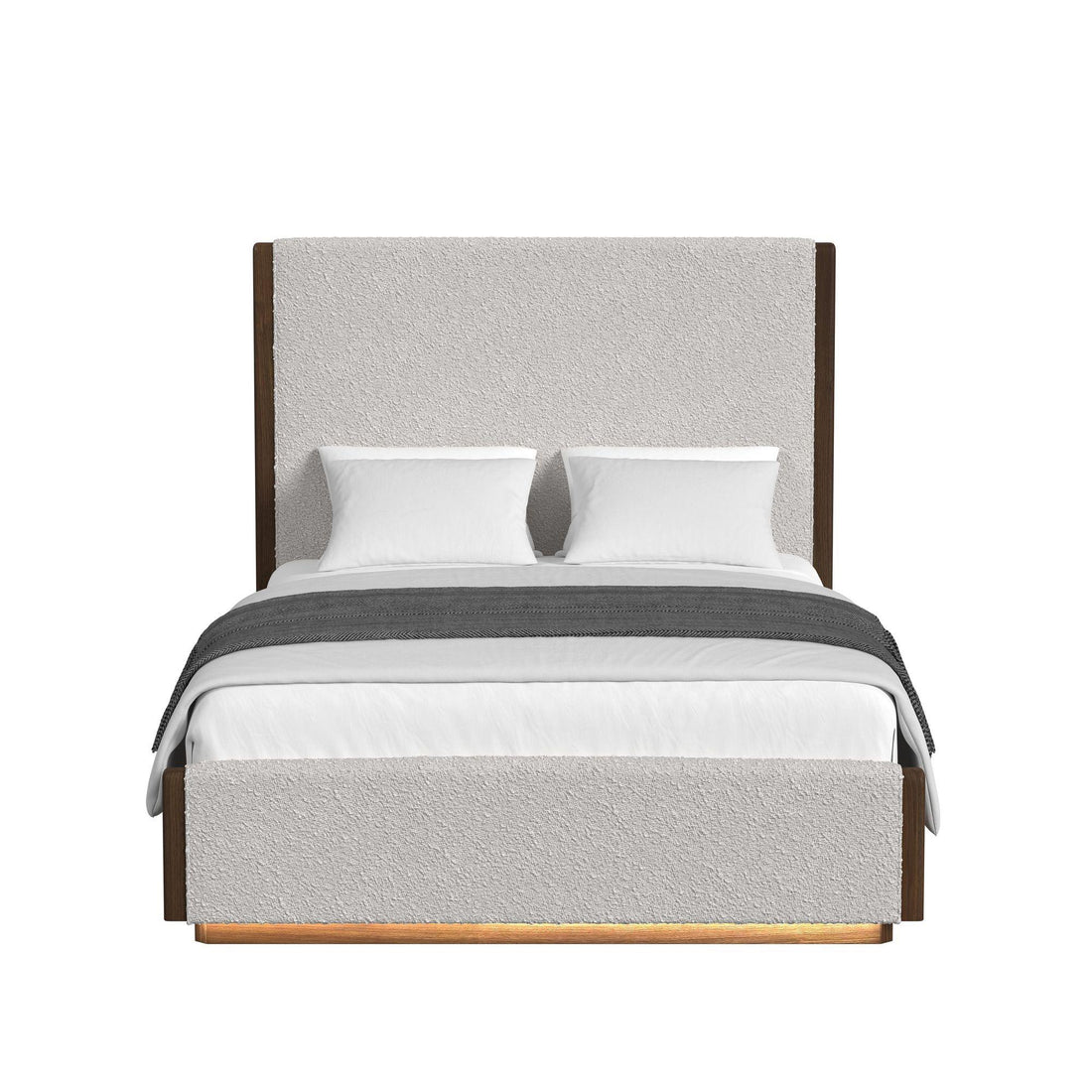  Elements International Brisbane B-16760-5-QUB Queen Upholstered Bed IMAGE 1