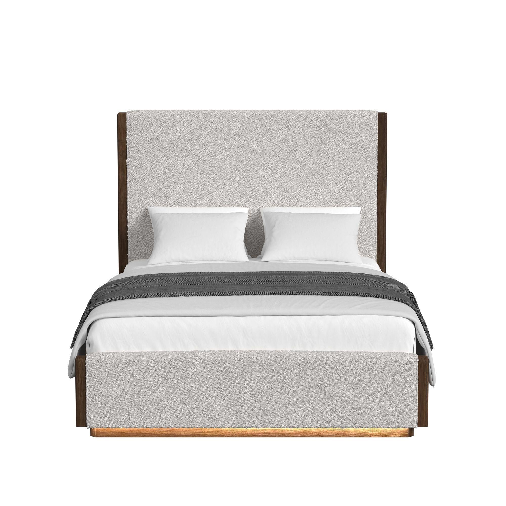  Elements International Brisbane B-16760-5-QUB Queen Upholstered Bed IMAGE 2
