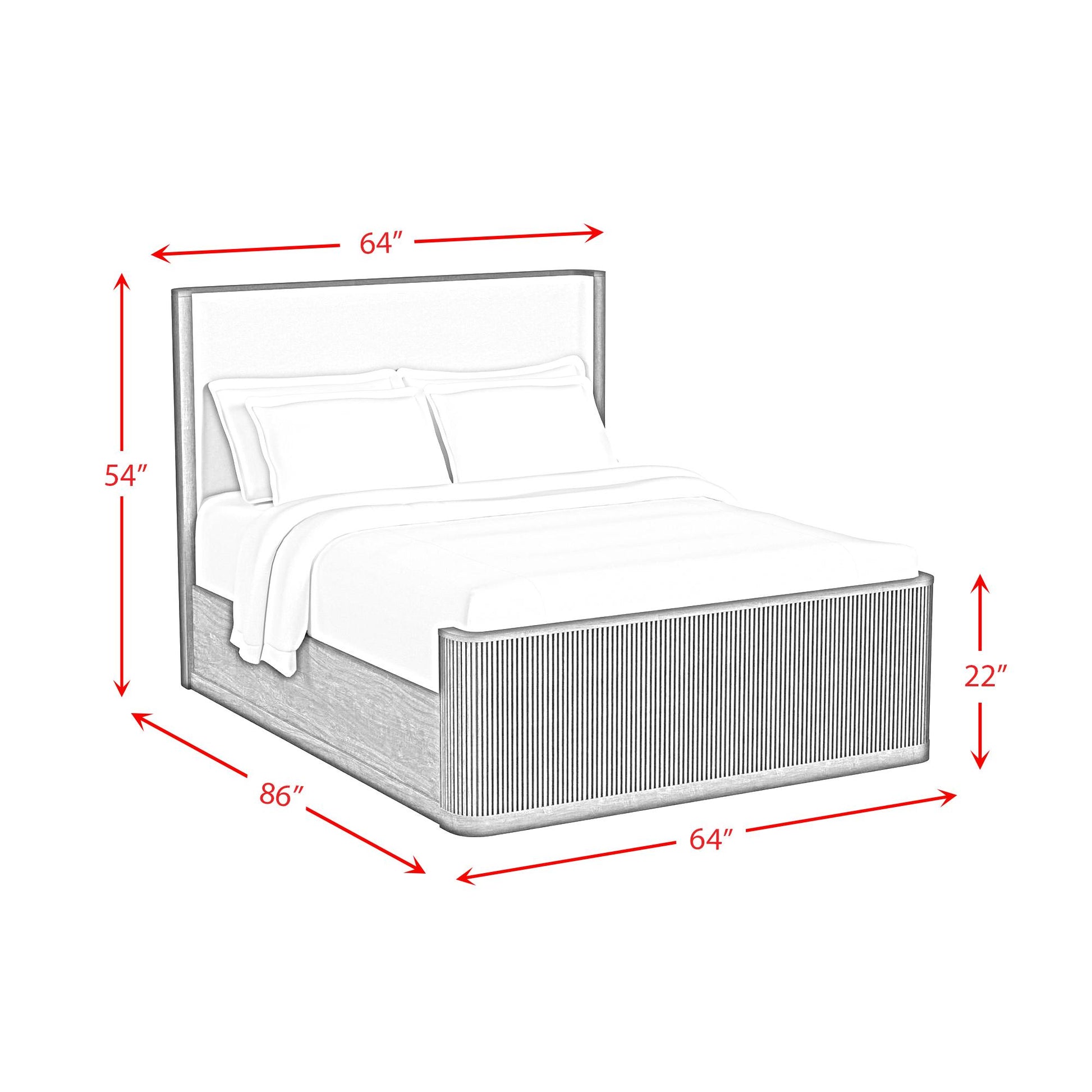 Elements International Sylvie B-16000-5-QUB Queen Upholstered Bed IMAGE 9