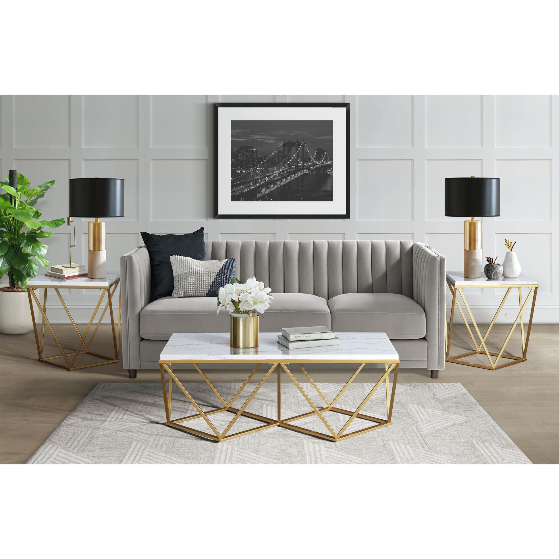  Elements International Riko CRK120CT Rectangular Coffee Table IMAGE 4