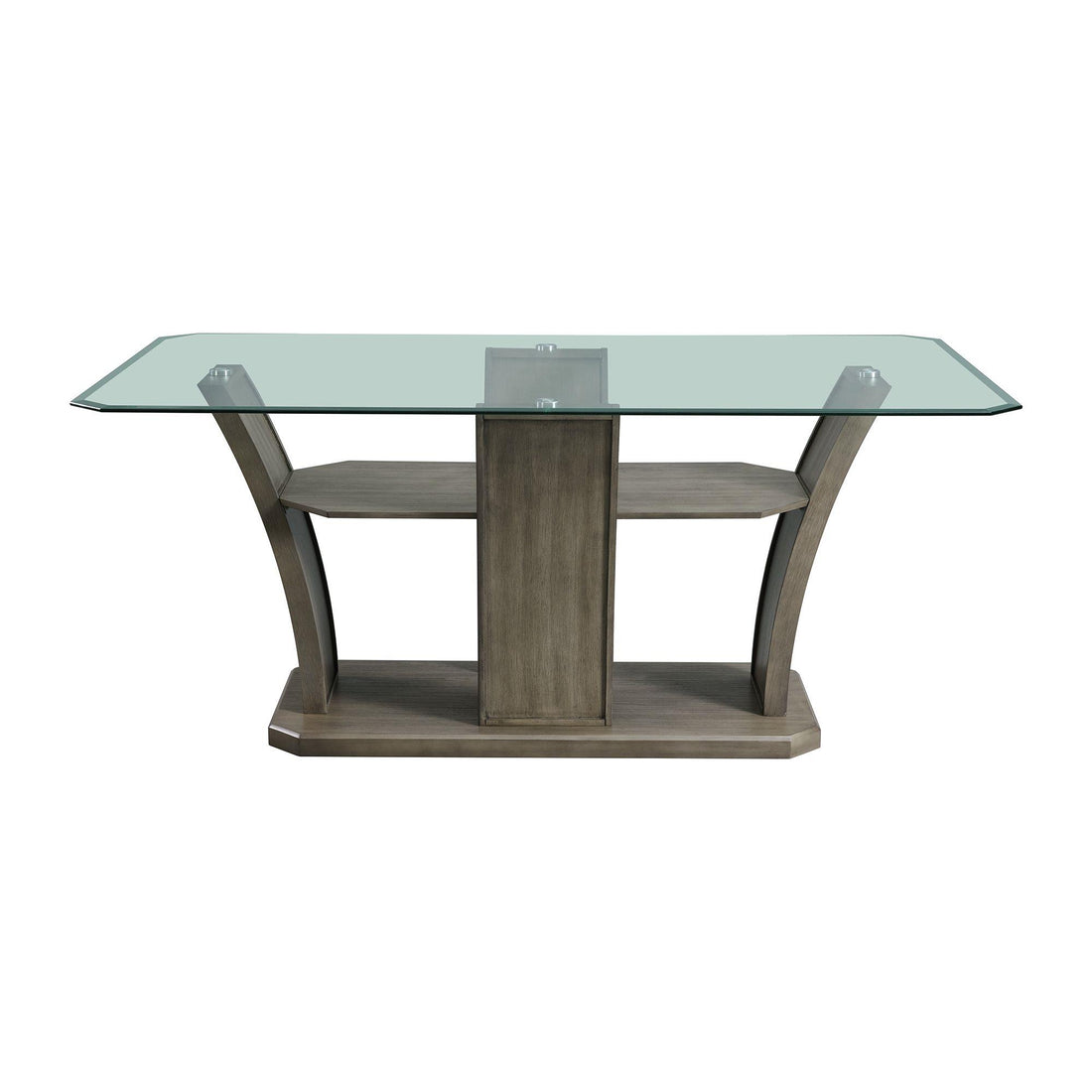  Elements International Dapper DPR300DTB Rectangular Dining Table IMAGE 1