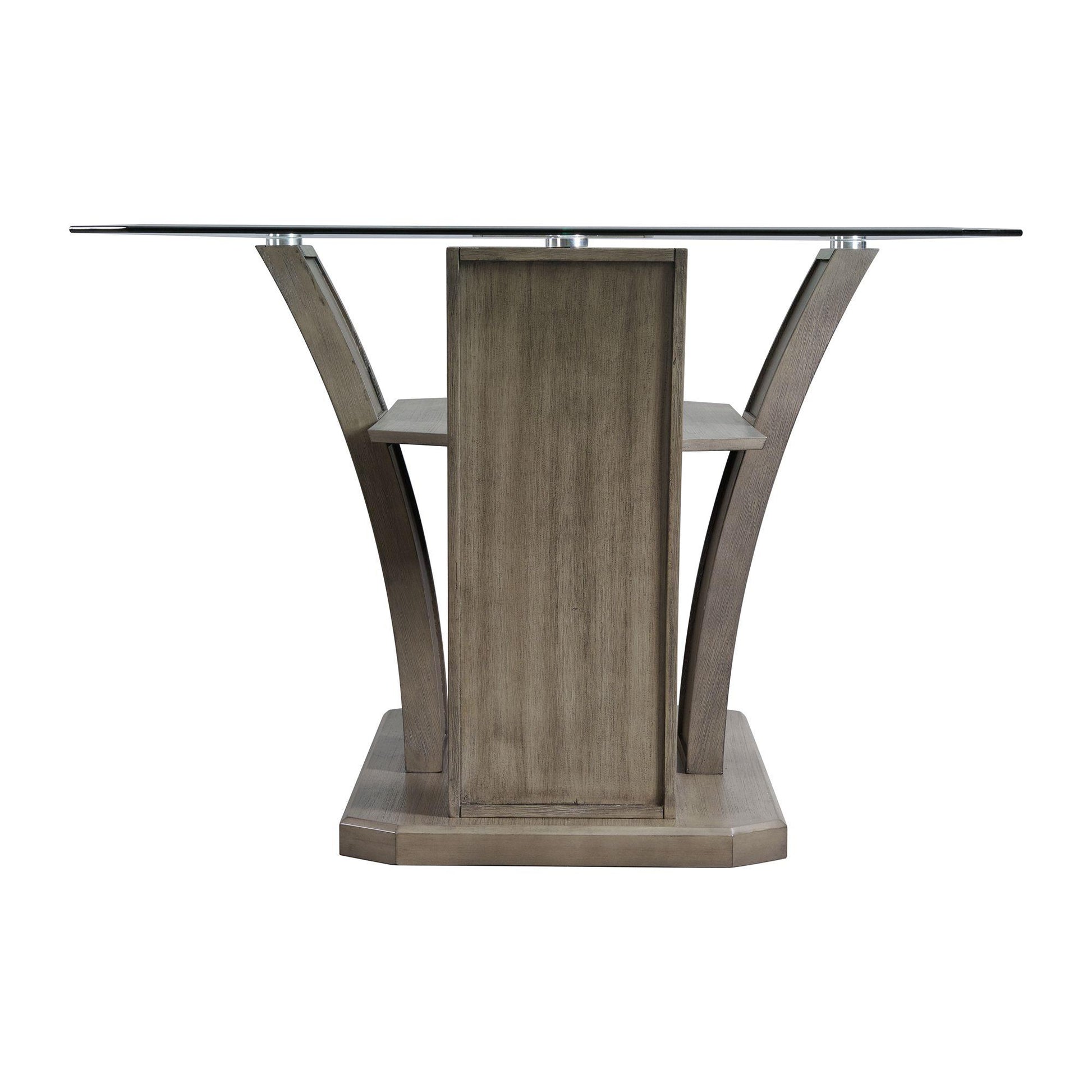  Elements International Dapper DPR300DTB Rectangular Dining Table IMAGE 3