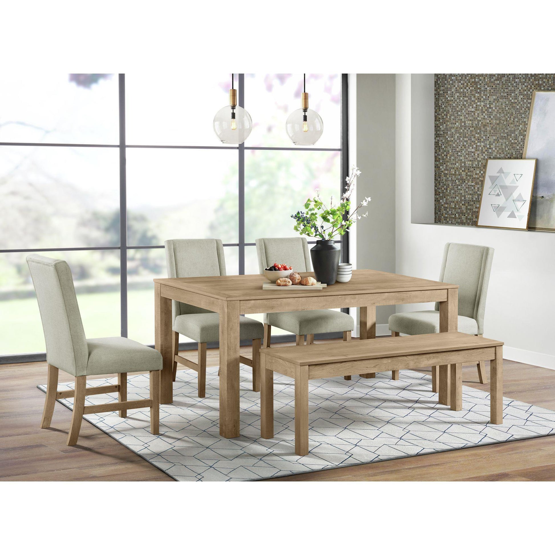  Elements International Eleanor D-6460-5-DT Rectangular Dining Table IMAGE 3
