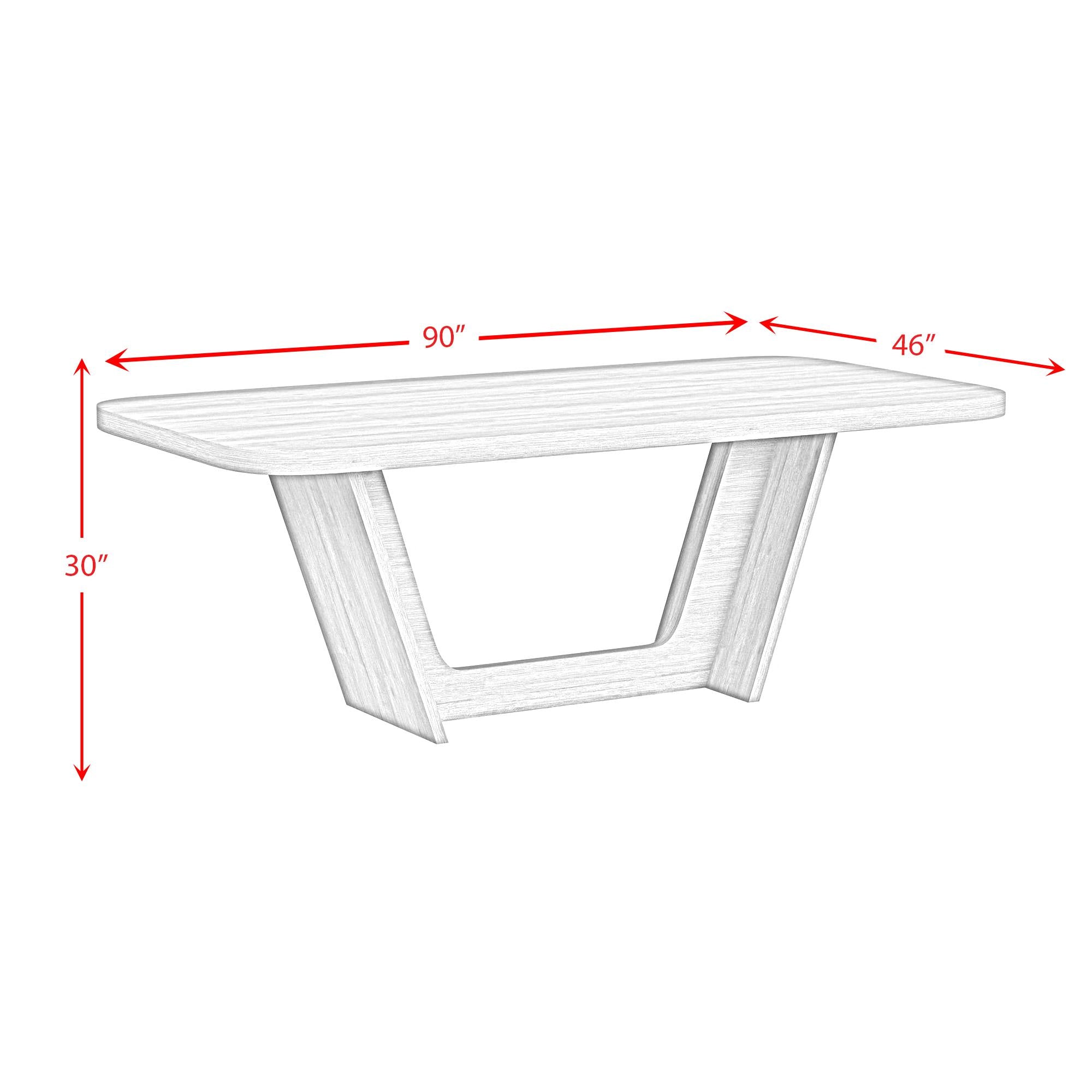  Elements International Ridgemont D-14440-6-DT Rectangular Dining Table IMAGE 9