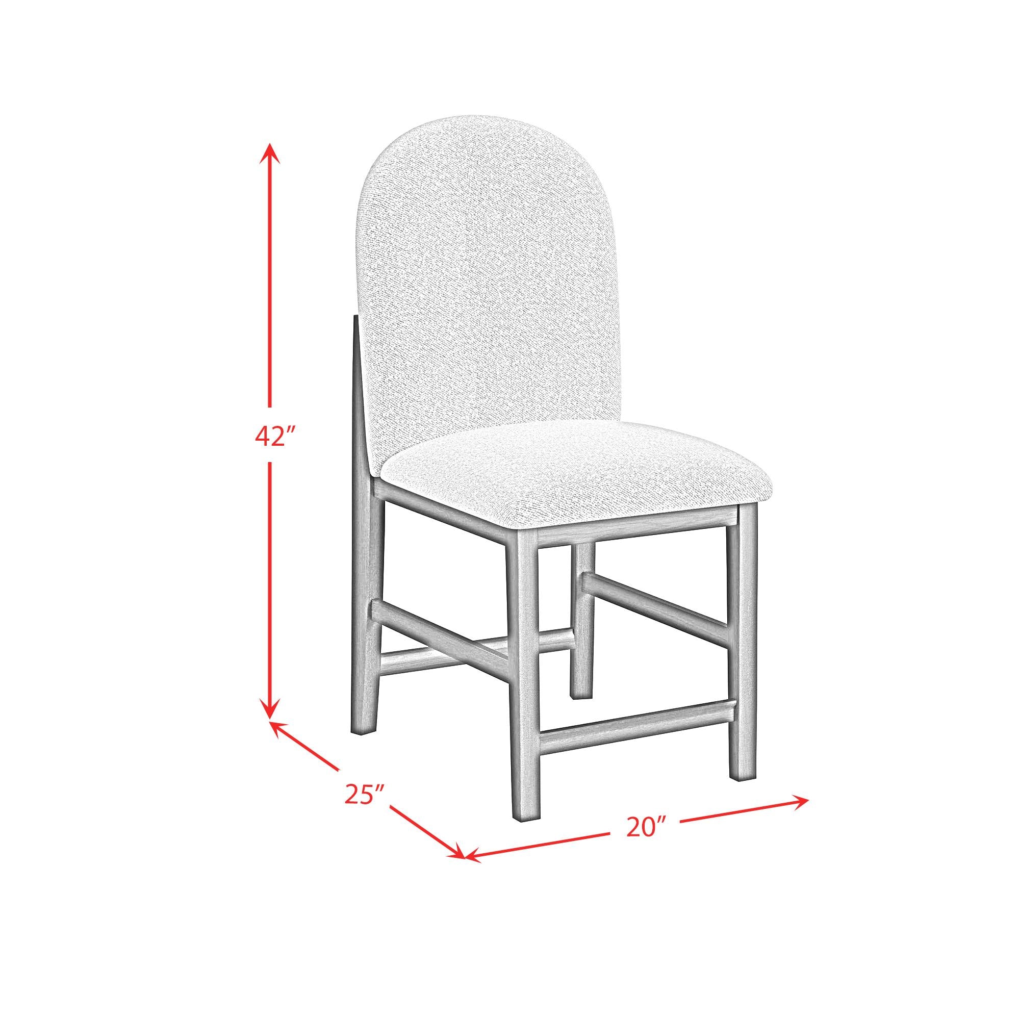  Elements International Portland D-1710-8-CST2 Round Back Counter Stool IMAGE 9