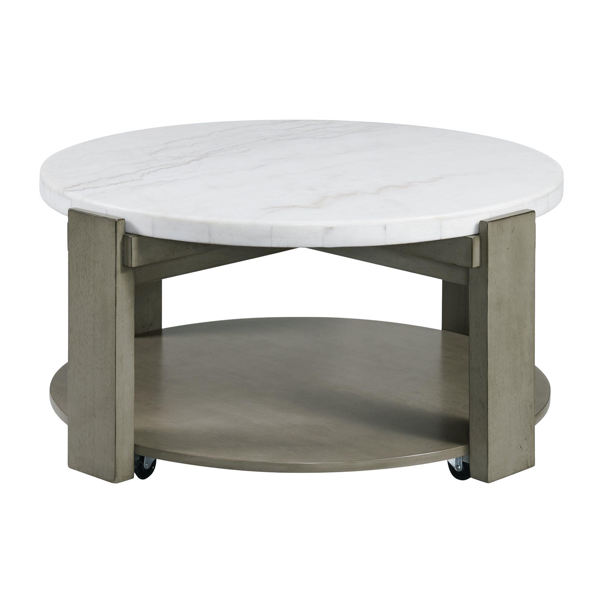  Elements International Rosamel T.17820.CT Round Coffee Table IMAGE 2